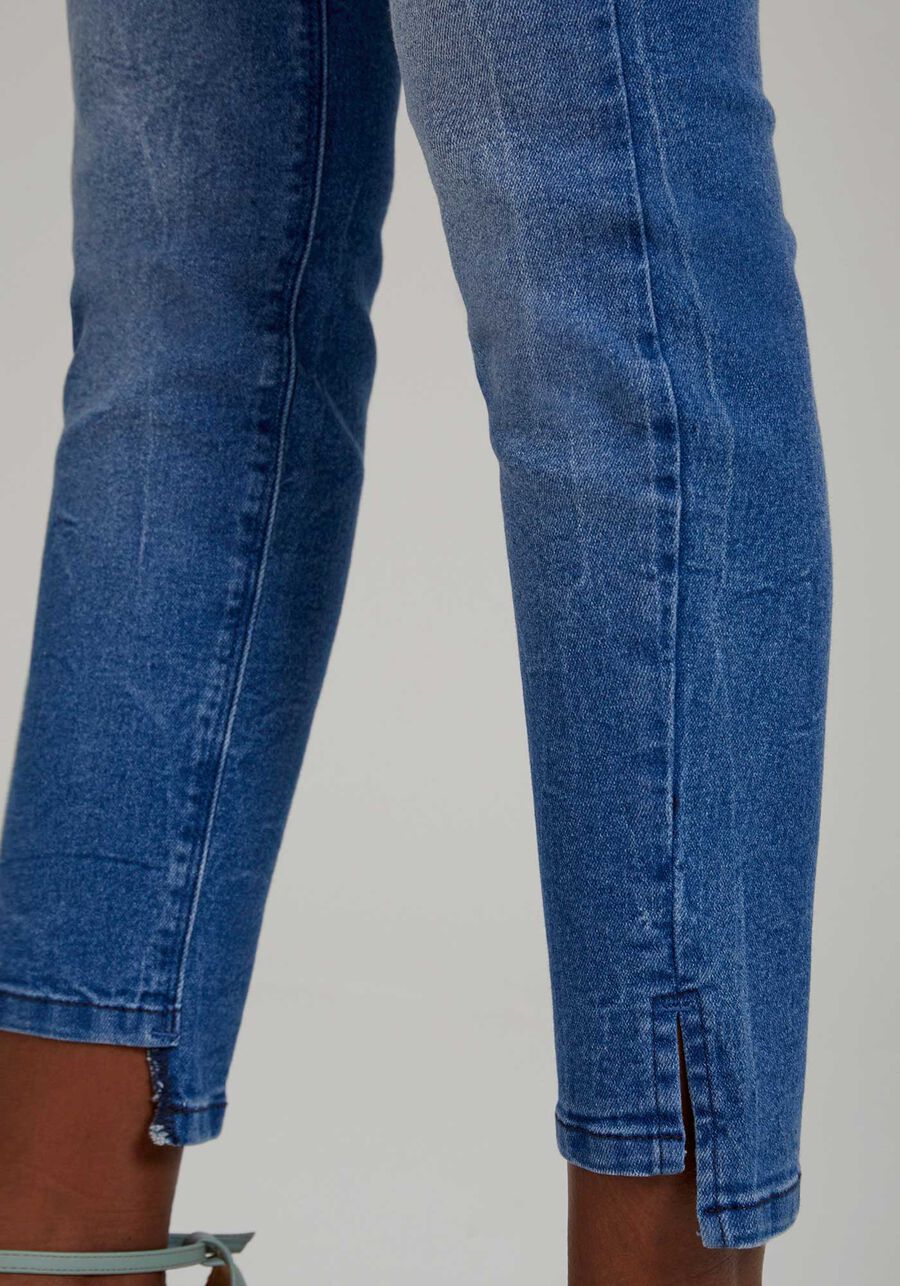 Calça Jeans Skinny Cropped Chapa Barriga, JEANS, large.