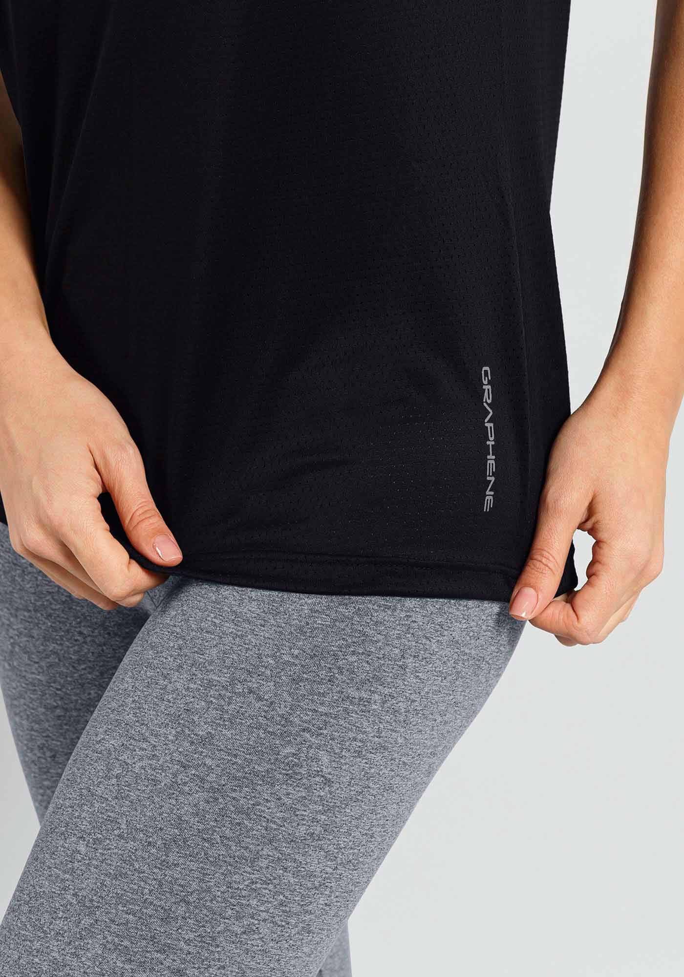 Blusa B&aacute;sica De Mangas Curtas Em Malha De Poliamida, , large.