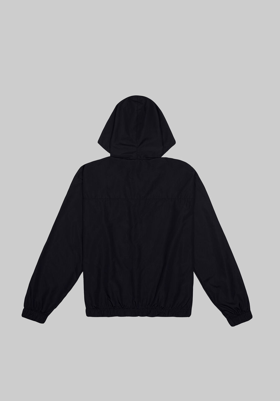 Jaqueta Masculina em Politel com Capuz, PRETO REATIVO. Jaqueta Masculina em Politel com Capuz, PRETO REATIVO, large.