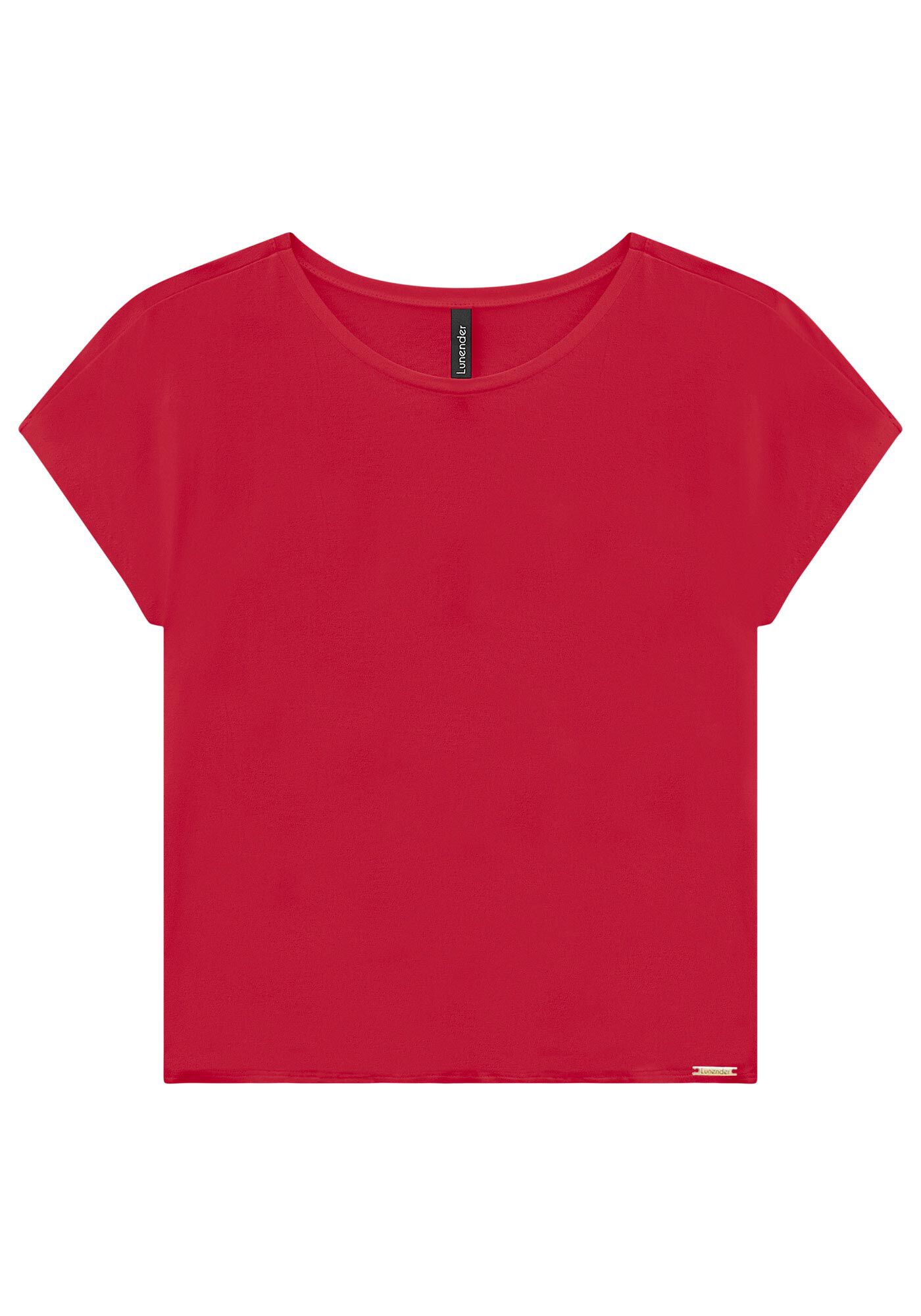 Blusa Lisa B&aacute;sica Em Malha De Viscose Com Elastano, , large.