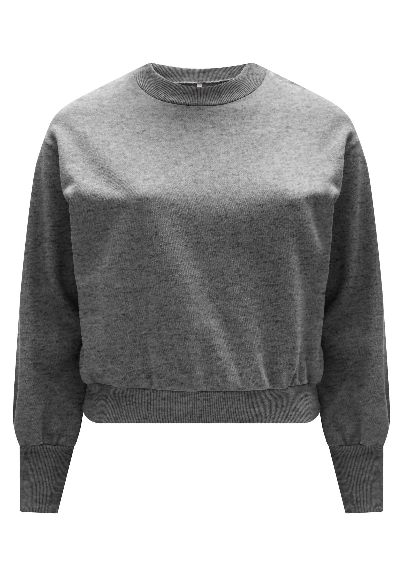 Blus&atilde;o B&aacute;sico Plus Size Em Moletom Felpado De Algod&atilde;o, , large.