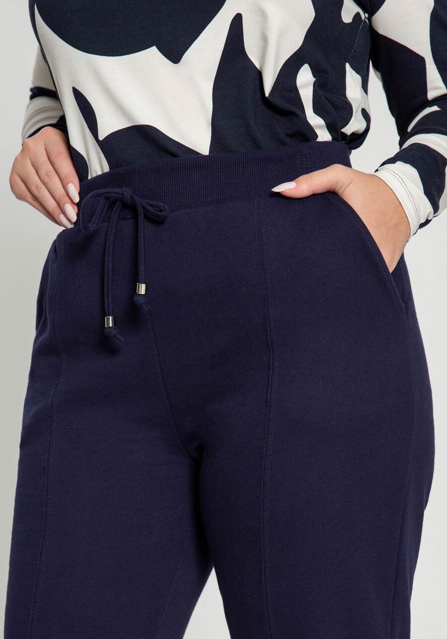 Calça Plus Size em Moletom com Bolsos, . Calça Plus Size em Moletom com Bolsos, , large.