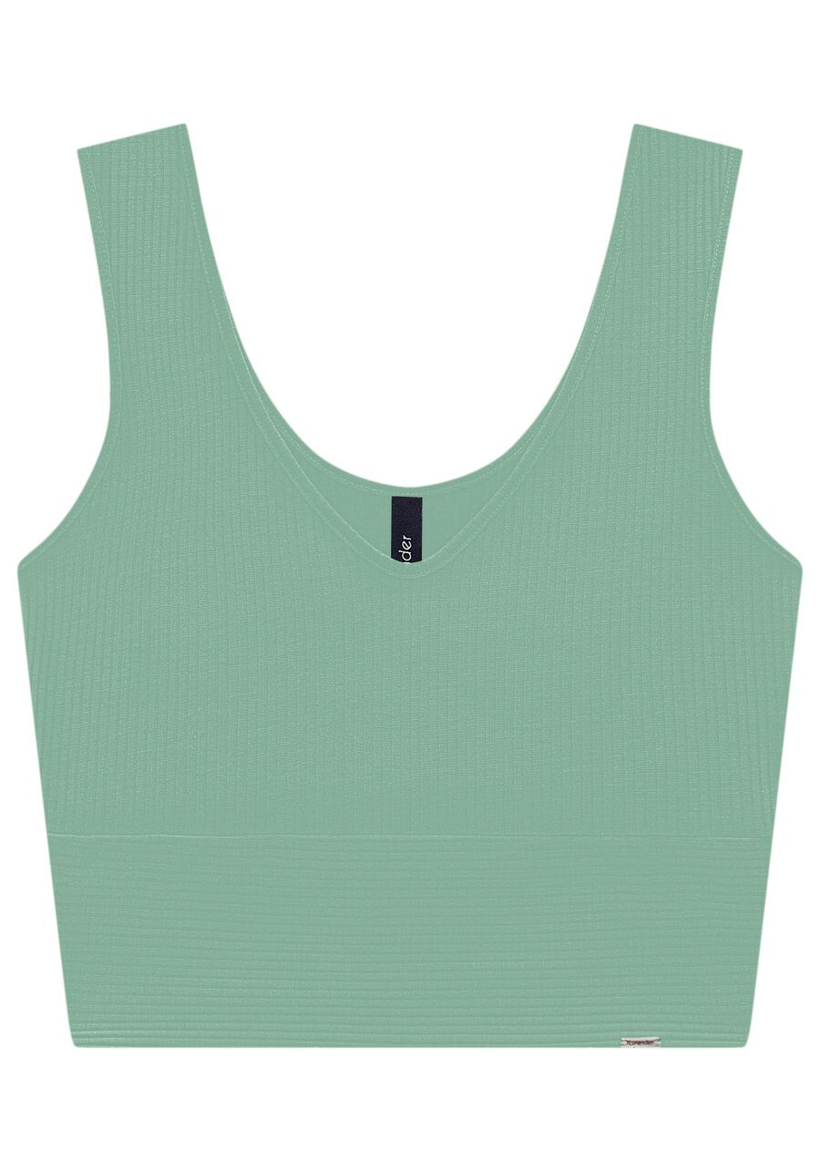 Blusa Cropped De Alças Com Decote V Em Malha Canelada, . Blusa Cropped De Alças Com Decote V Em Malha Canelada, , large.