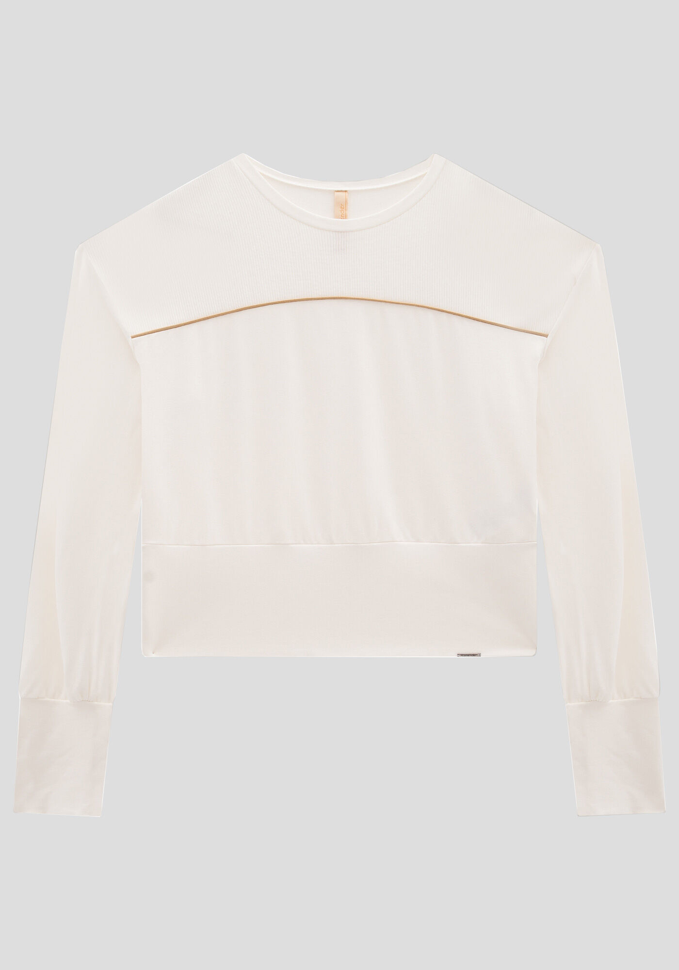 Cropped moletom branco shop