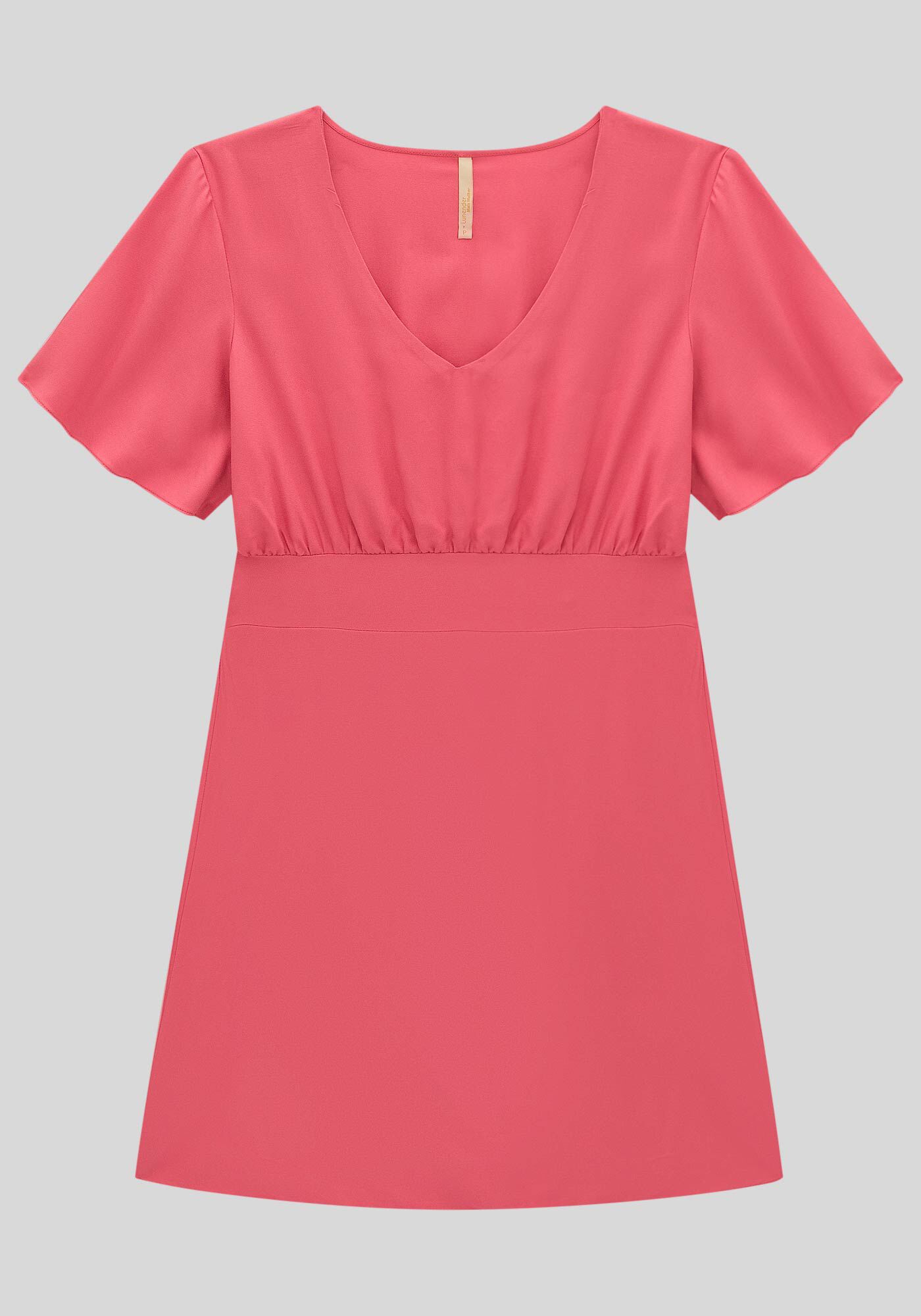 Vestido Curto Plus Size em Viscose Evas&ecirc;, ROSA MORENA, large.