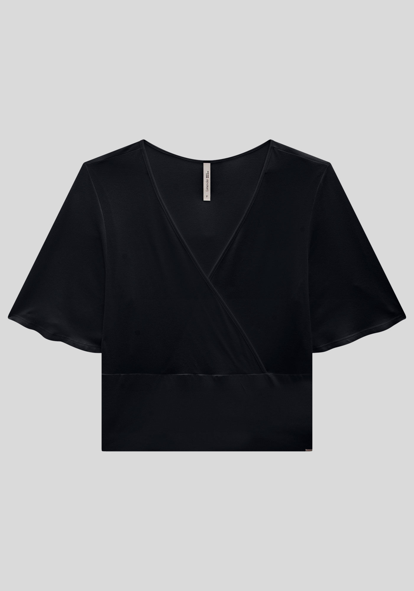 Blusa Plus Size em Malha com Decote Transpassado, , large.