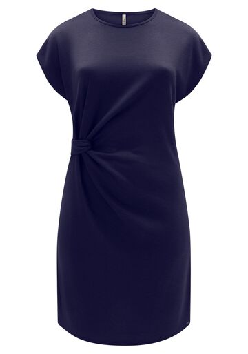 Vestido De Mangas Curtas Em Malha Tricô Plus Size, MARINHO ACTION. Vestido De Mangas Curtas Em Malha Tricô Plus Size, MARINHO ACTION, large.