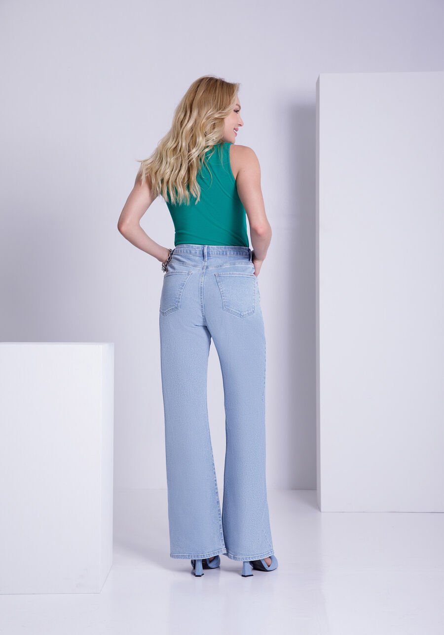 Calça Jeans Wide Leg Chapa Barriga Clara, . Calça Jeans Wide Leg Chapa Barriga Clara, , large.