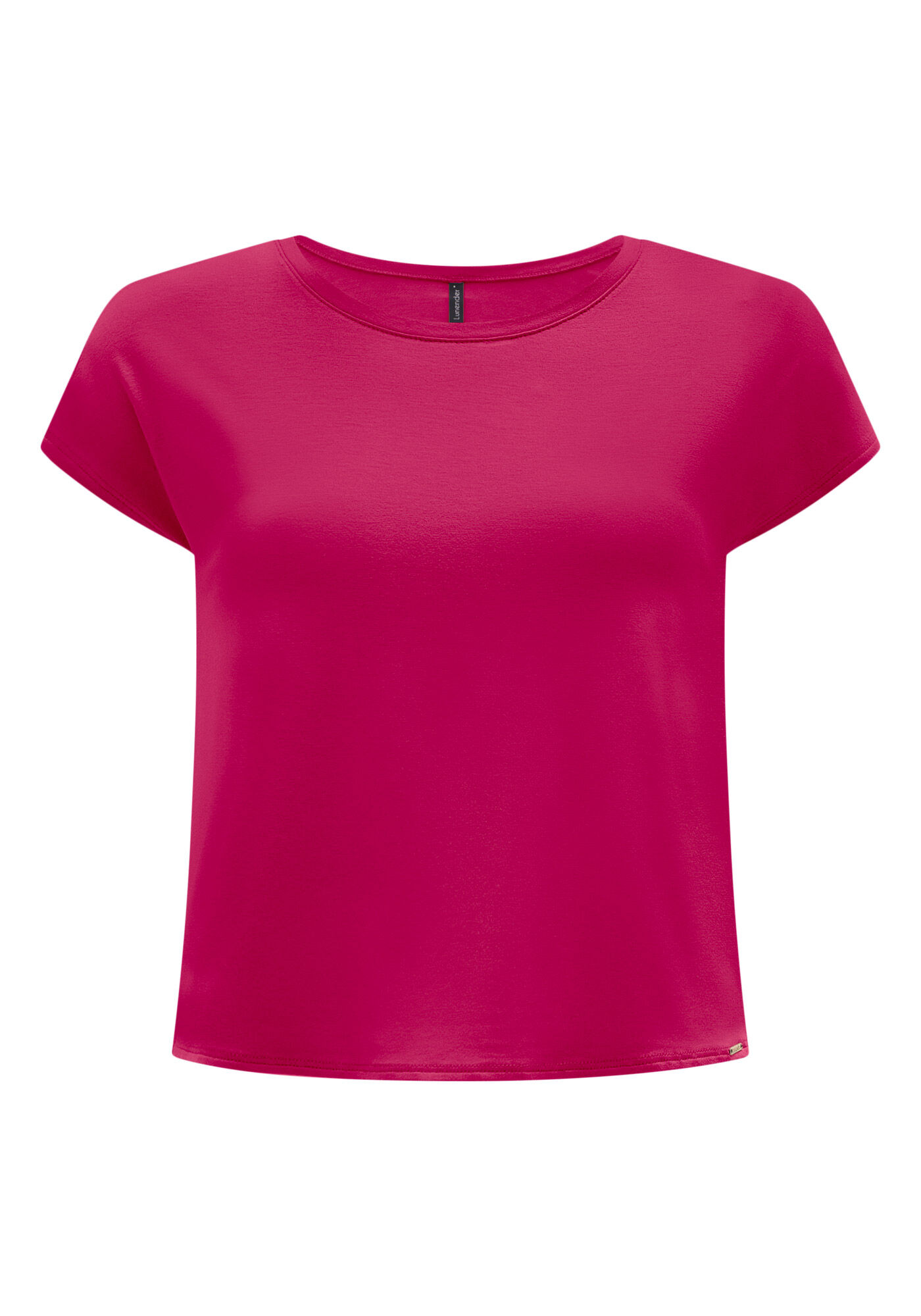 Blusa Lisa B&aacute;sica Em Malha De Viscose Com Elastano, , large.
