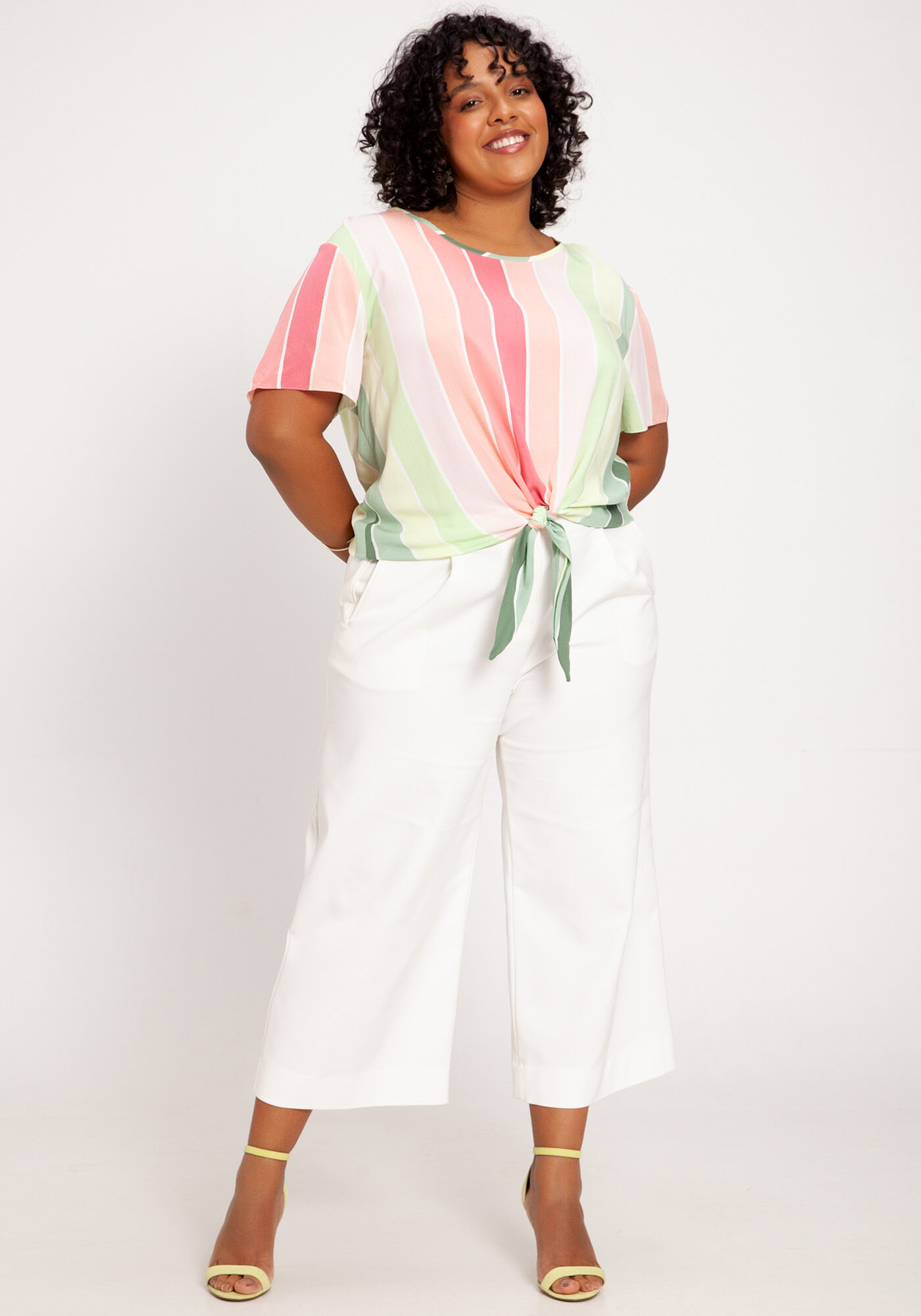 Blusa rosa sales plus size