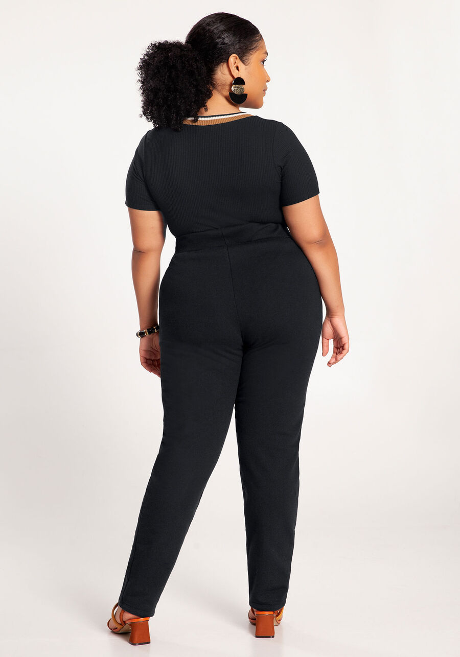 Calça Plus Size em Moletom com Bolsos, . Calça Plus Size em Moletom com Bolsos, , large.