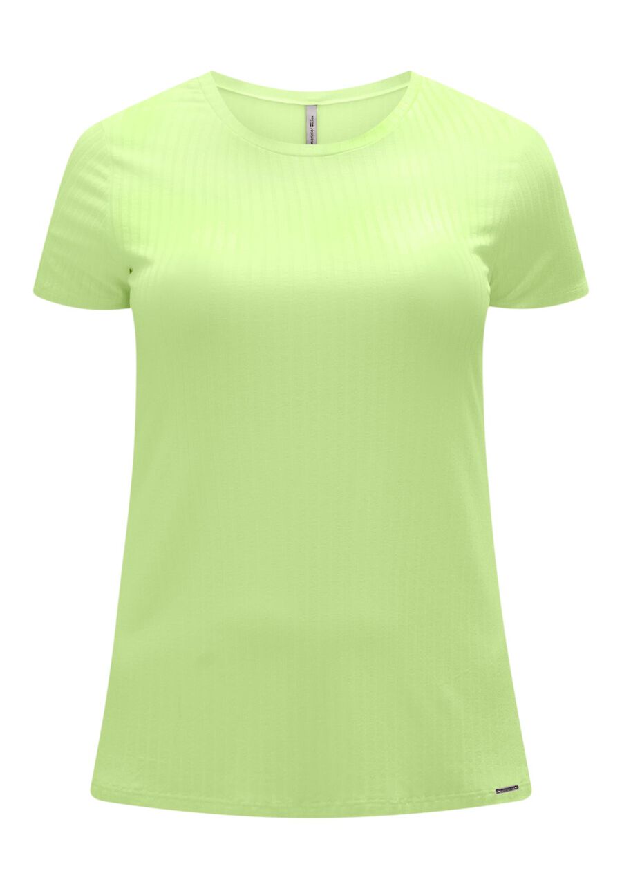 Blusa De Mangas Curtas Em Malha Canelada De Viscose, . Blusa De Mangas Curtas Em Malha Canelada De Viscose, , large.