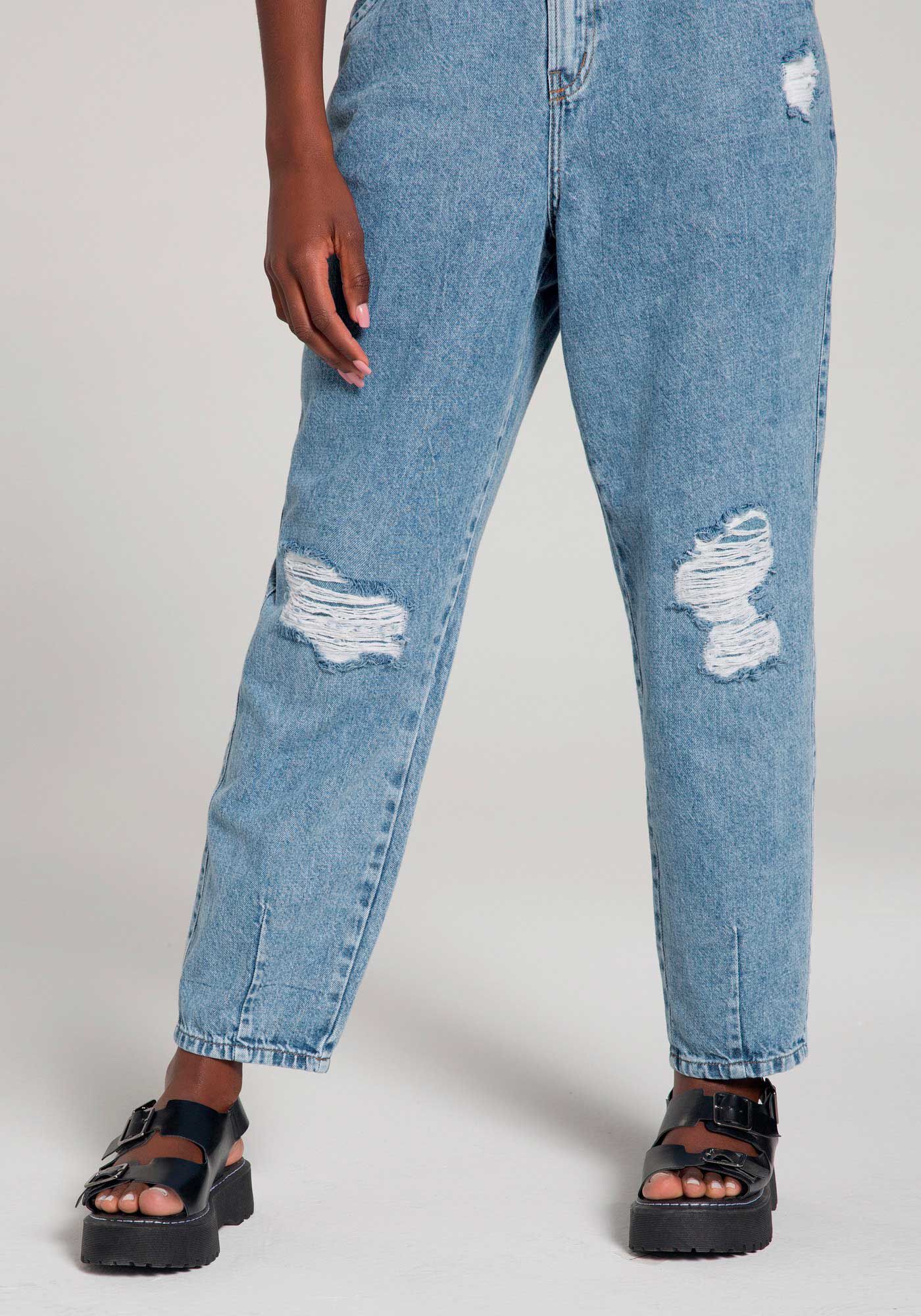 Calça jeans com renda na best sale barra