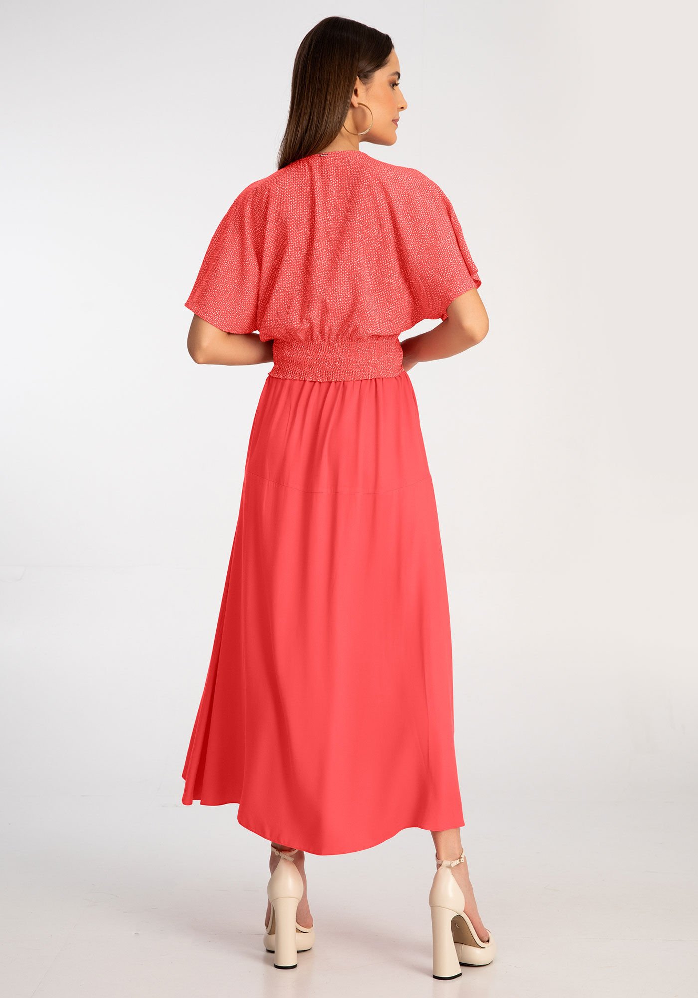 Saia Midi em Viscose com Fenda, , large.