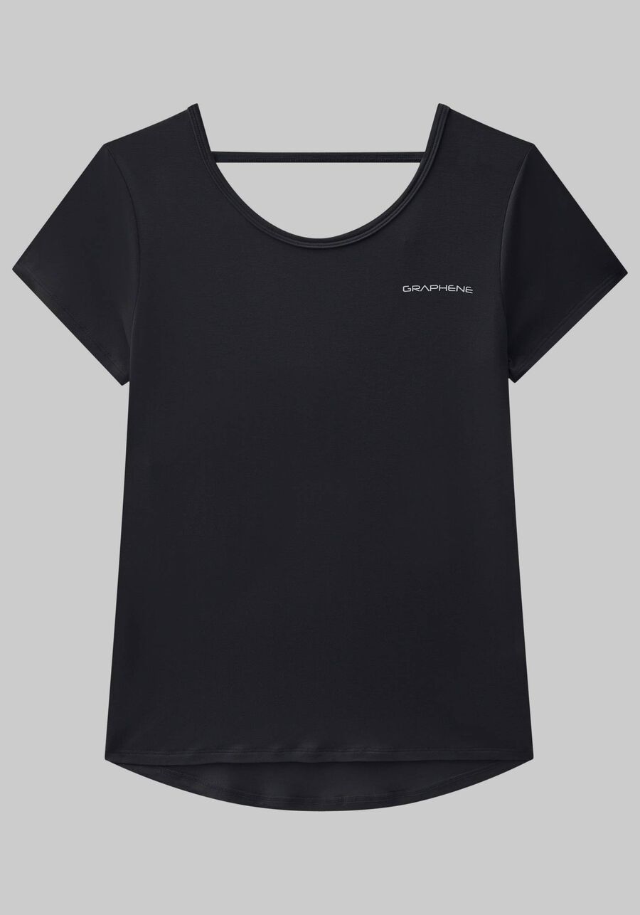 Blusa em Malha Viscose com Recorte Costas, . Blusa em Malha Viscose com Recorte Costas, , large.