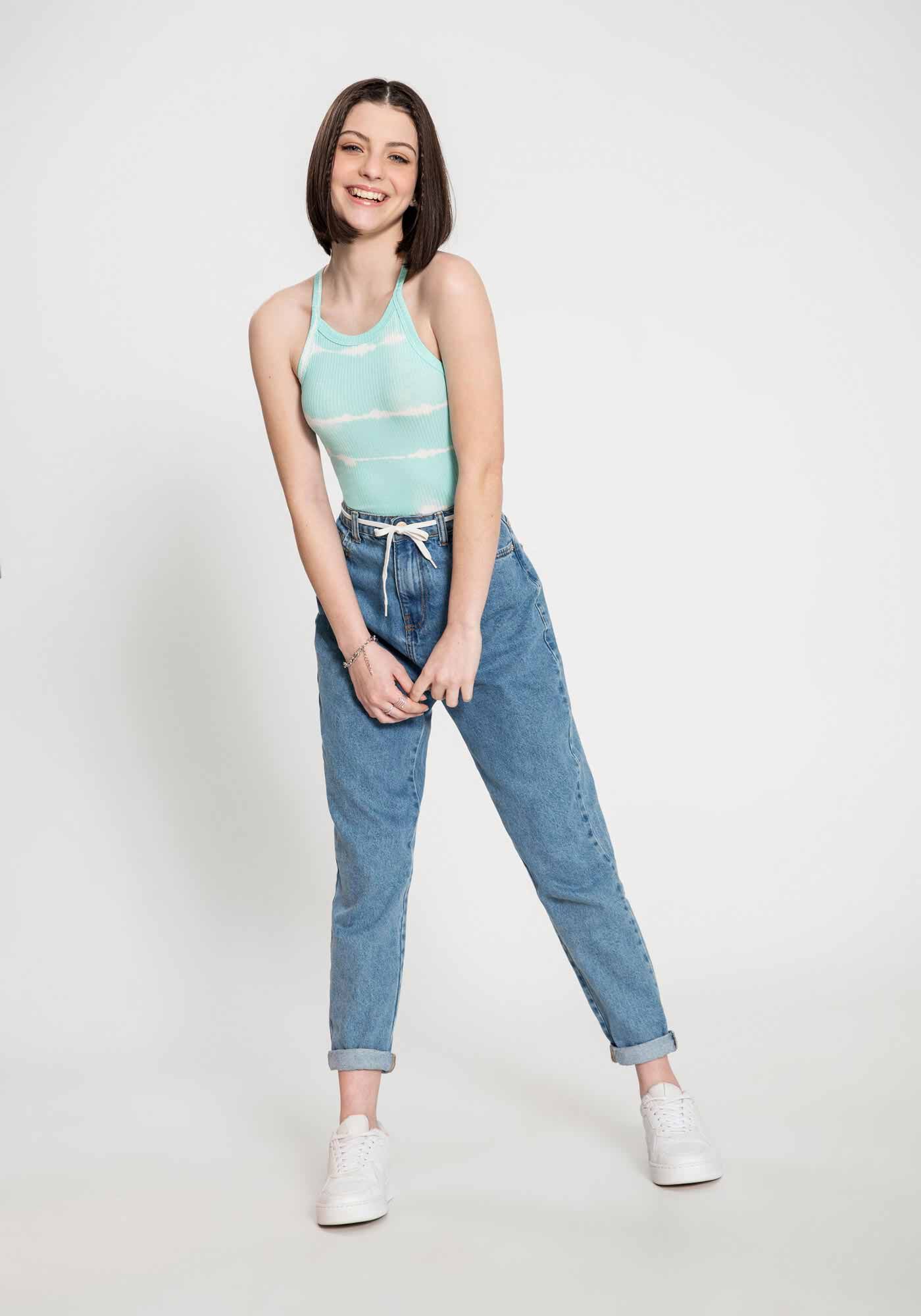 Body com Al&ccedil;as em Malha Canelada, VERDE FRESHNESS, large.