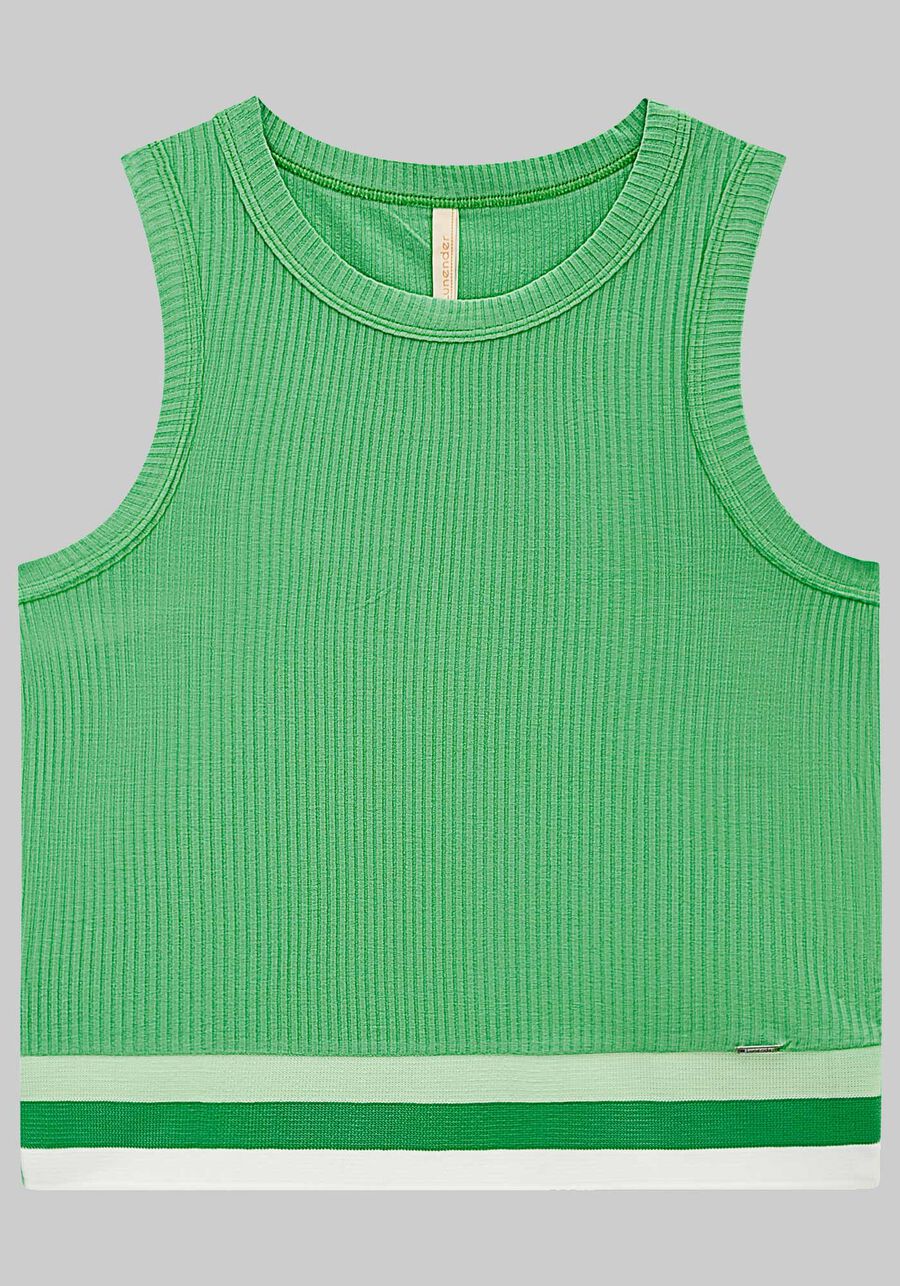 Regata Cropped Canelada com Retilínea Barra, . Regata Cropped Canelada com Retilínea Barra, , large.