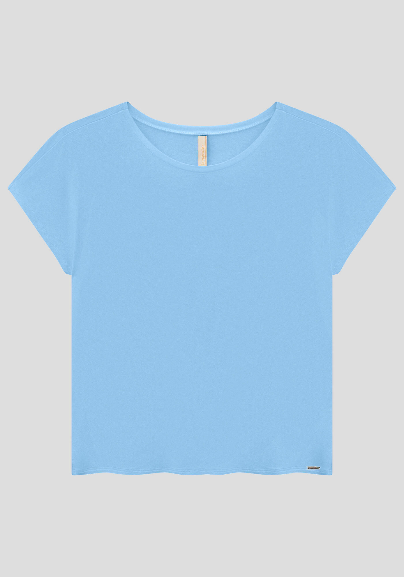 Blusa Lisa B&aacute;sica Em Malha De Viscose Com Elastano, , large.