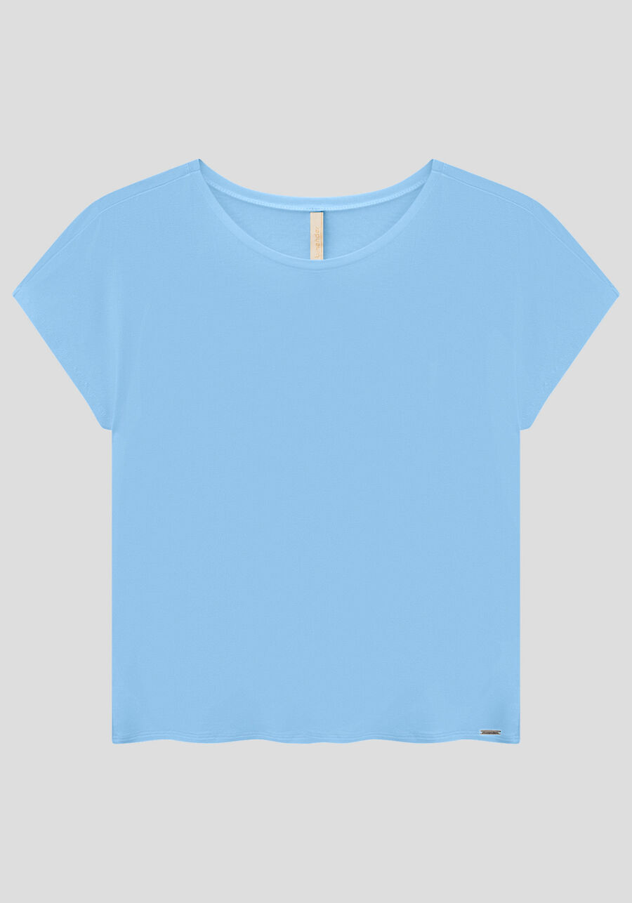 Blusa Lisa Básica Em Malha De Viscose Com Elastano, . Blusa Lisa Básica Em Malha De Viscose Com Elastano, , large.