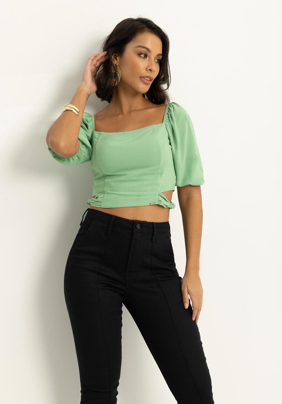 Calça Skinny Em Sarja Com Cintura Média Chapa Barriga, . Calça Skinny Em Sarja Com Cintura Média Chapa Barriga, , large.