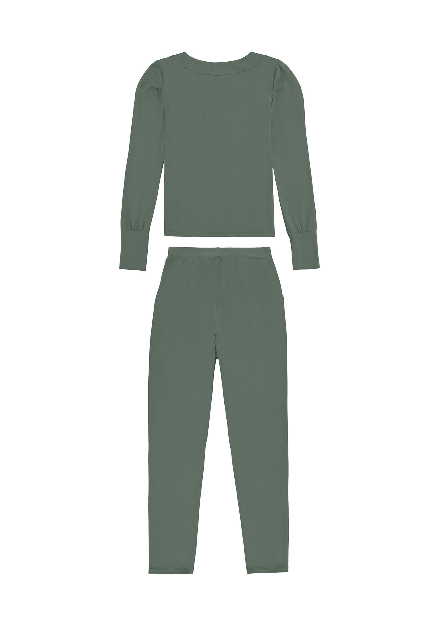 Conjunto Moletom Viscose com Elastano, VERDE THUNDER, large.
