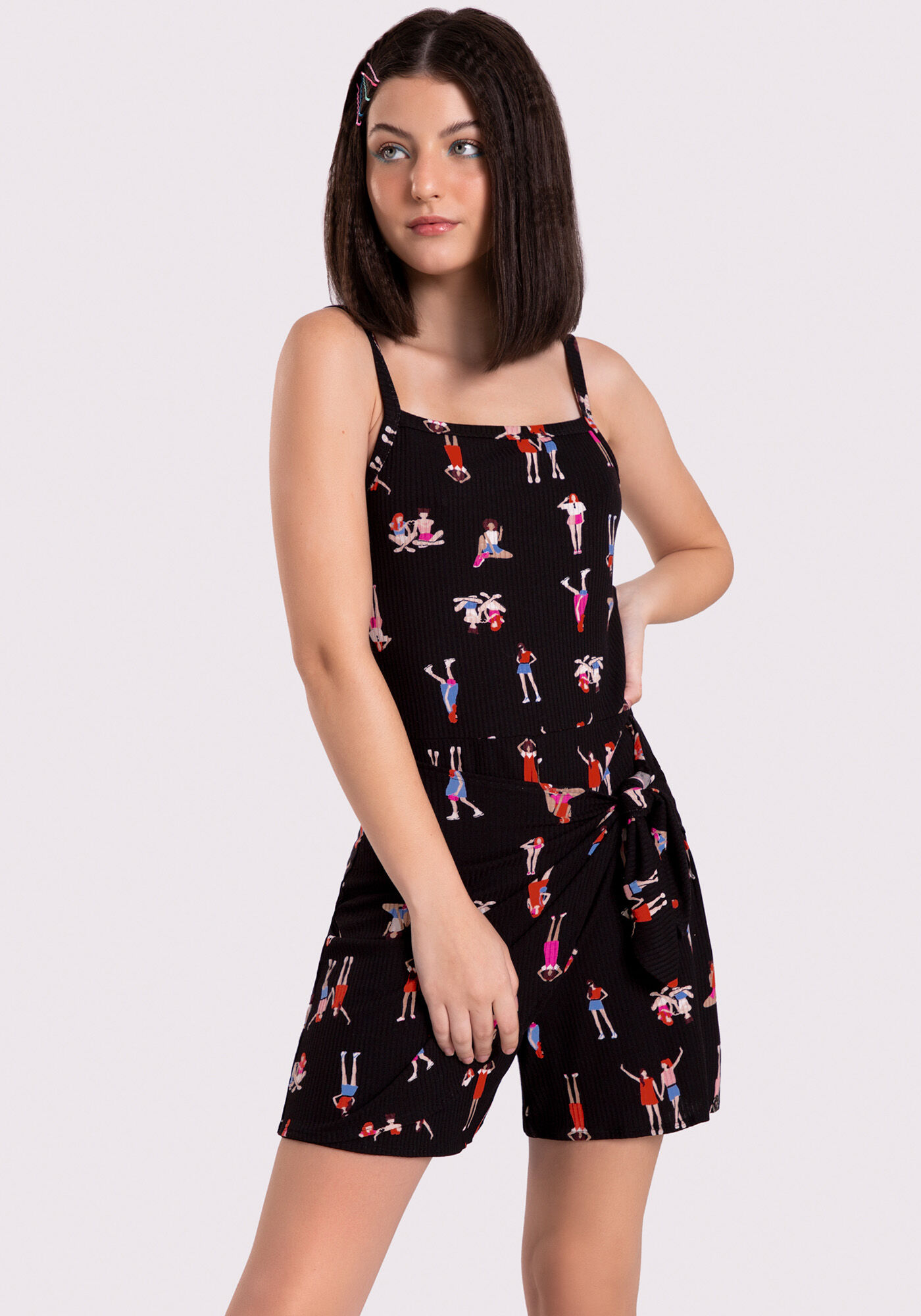Macacão curto hotsell estampado 2018