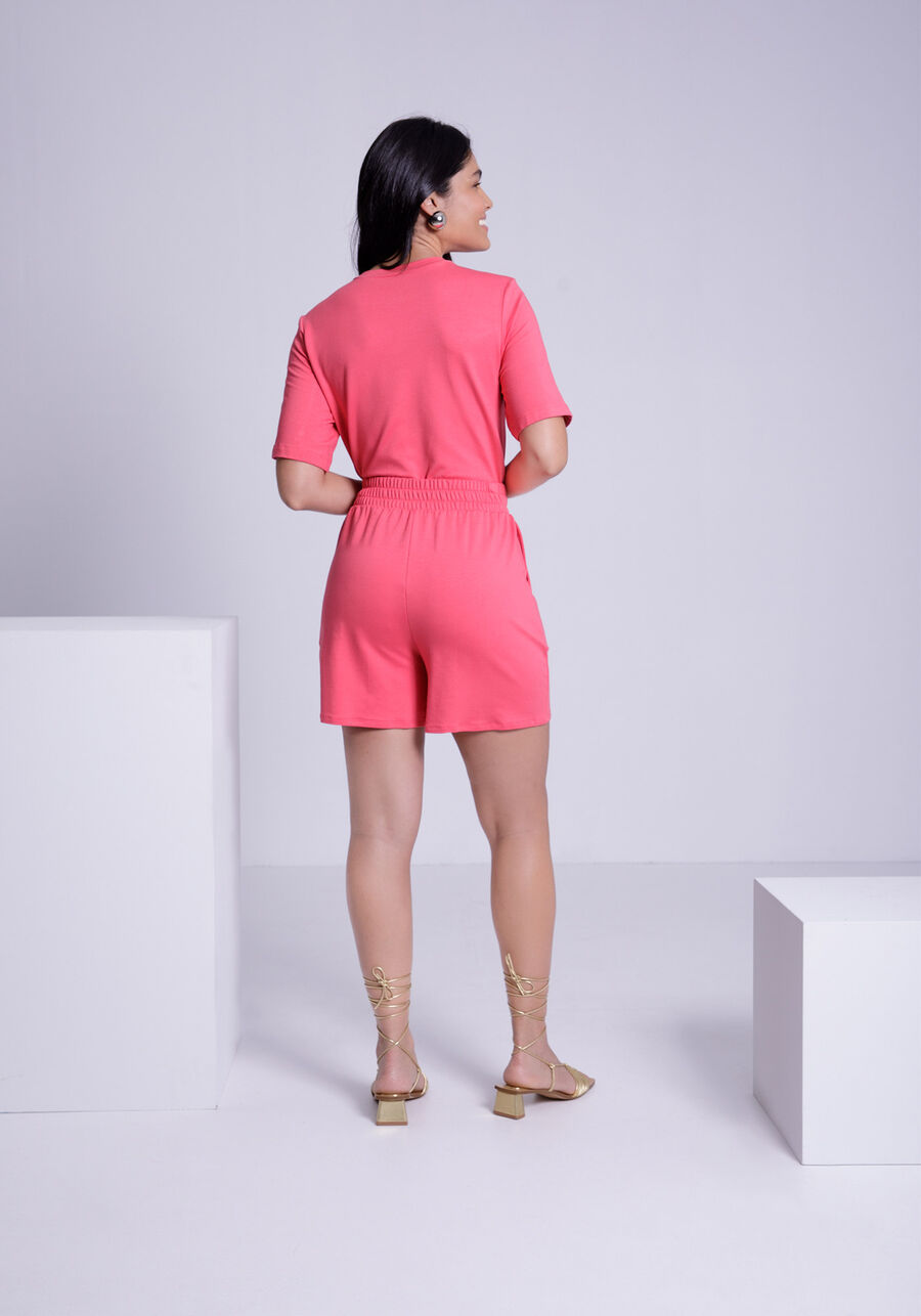 Shorts Com Cadarço E Bolsos Em Malha Responsável, . Shorts Com Cadarço E Bolsos Em Malha Responsável, , large.