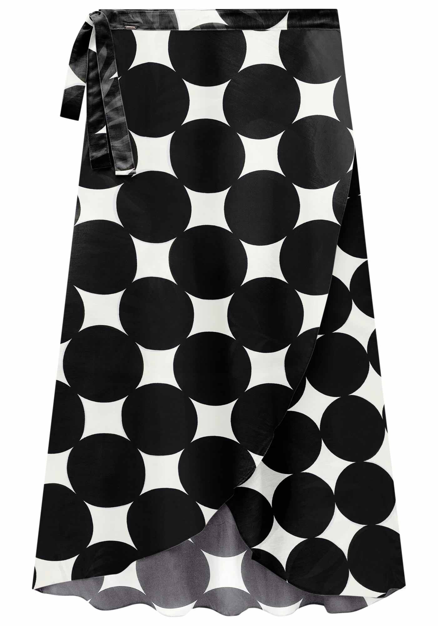 Saia Midi Transpassada Estampada, , large.