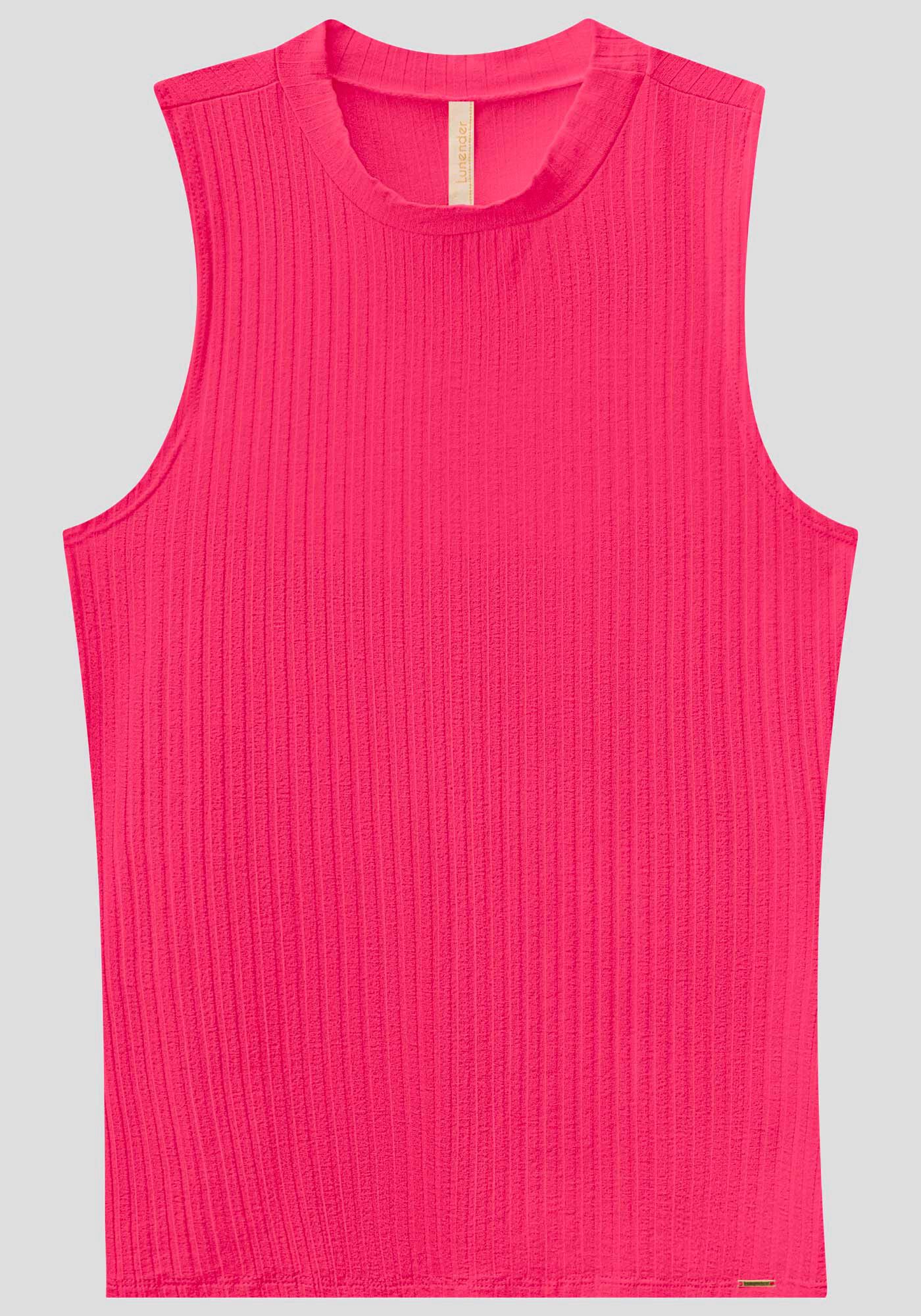 Blusa Regata B&aacute;sica Em Malha Canelada Respons&aacute;vel, , large.