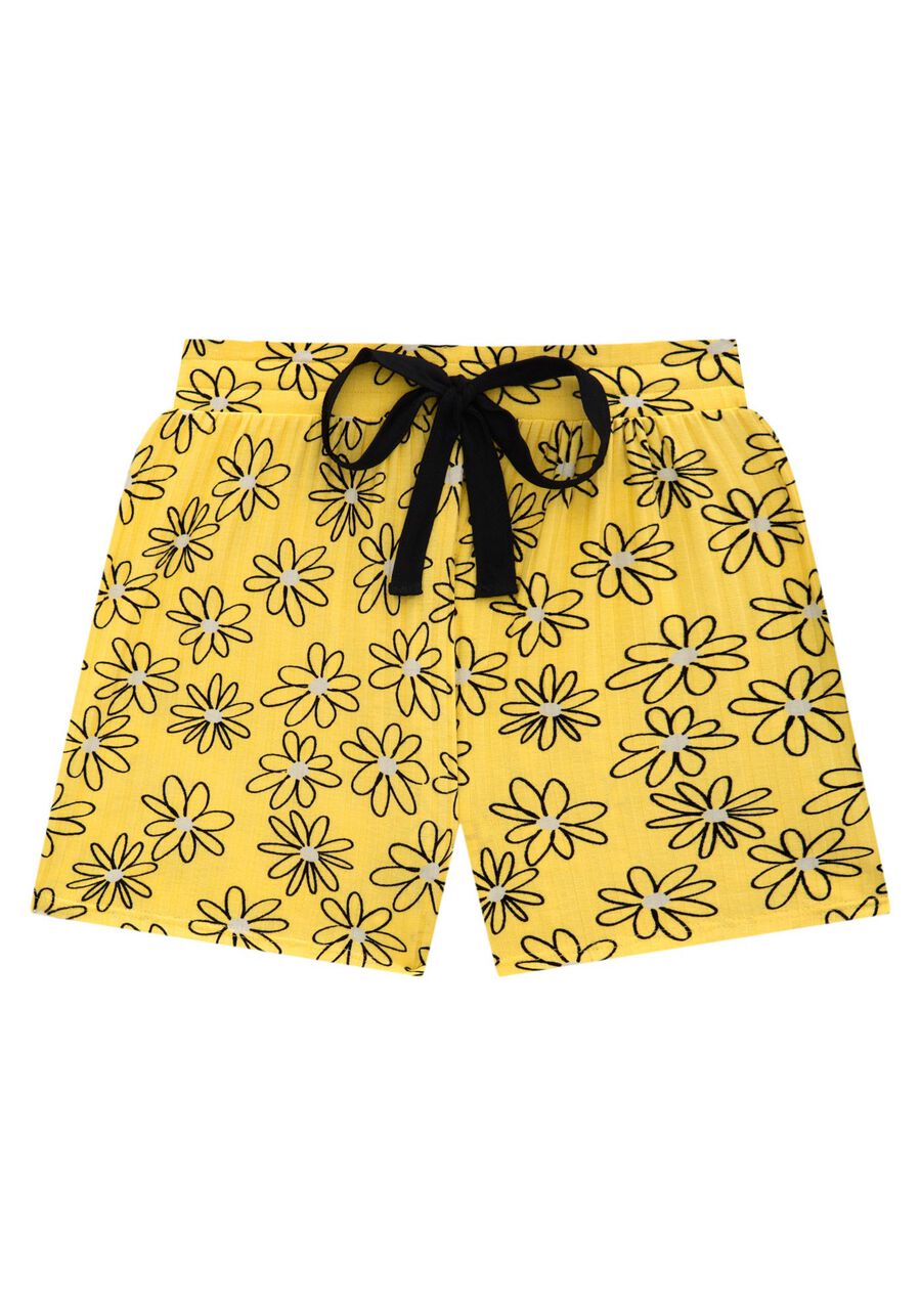 Pijama Canelado Estampado com Regata e Shorts, . Pijama Canelado Estampado com Regata e Shorts, , large.