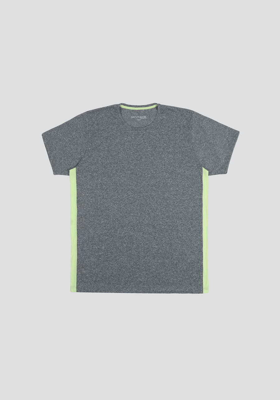 Camiseta Masculina em Malha com Recorte Lateral, . Camiseta Masculina em Malha com Recorte Lateral, , large.