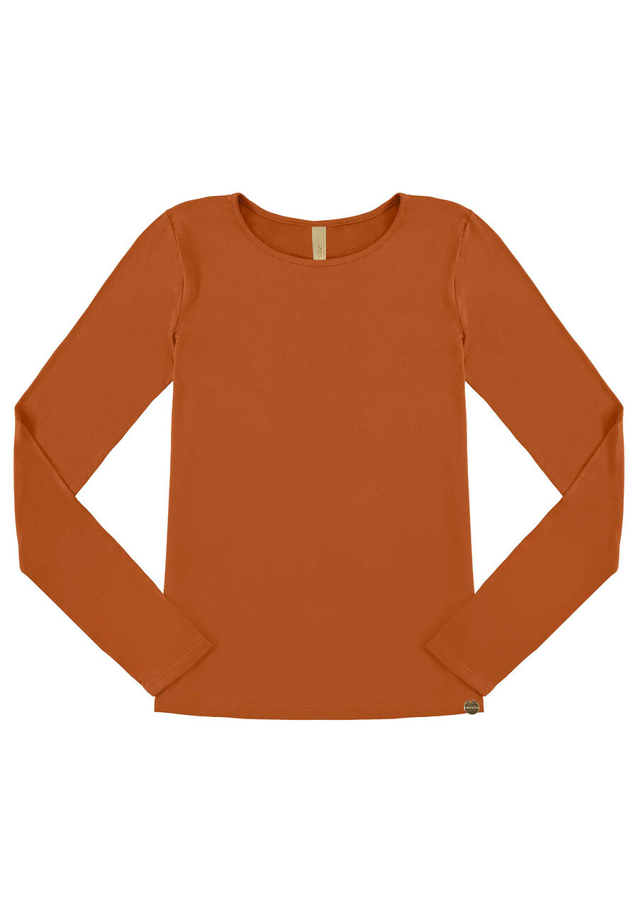 Blusa Básica De Mangas Longas Em Malha Com Elastano, . Blusa Básica De Mangas Longas Em Malha Com Elastano, , large.