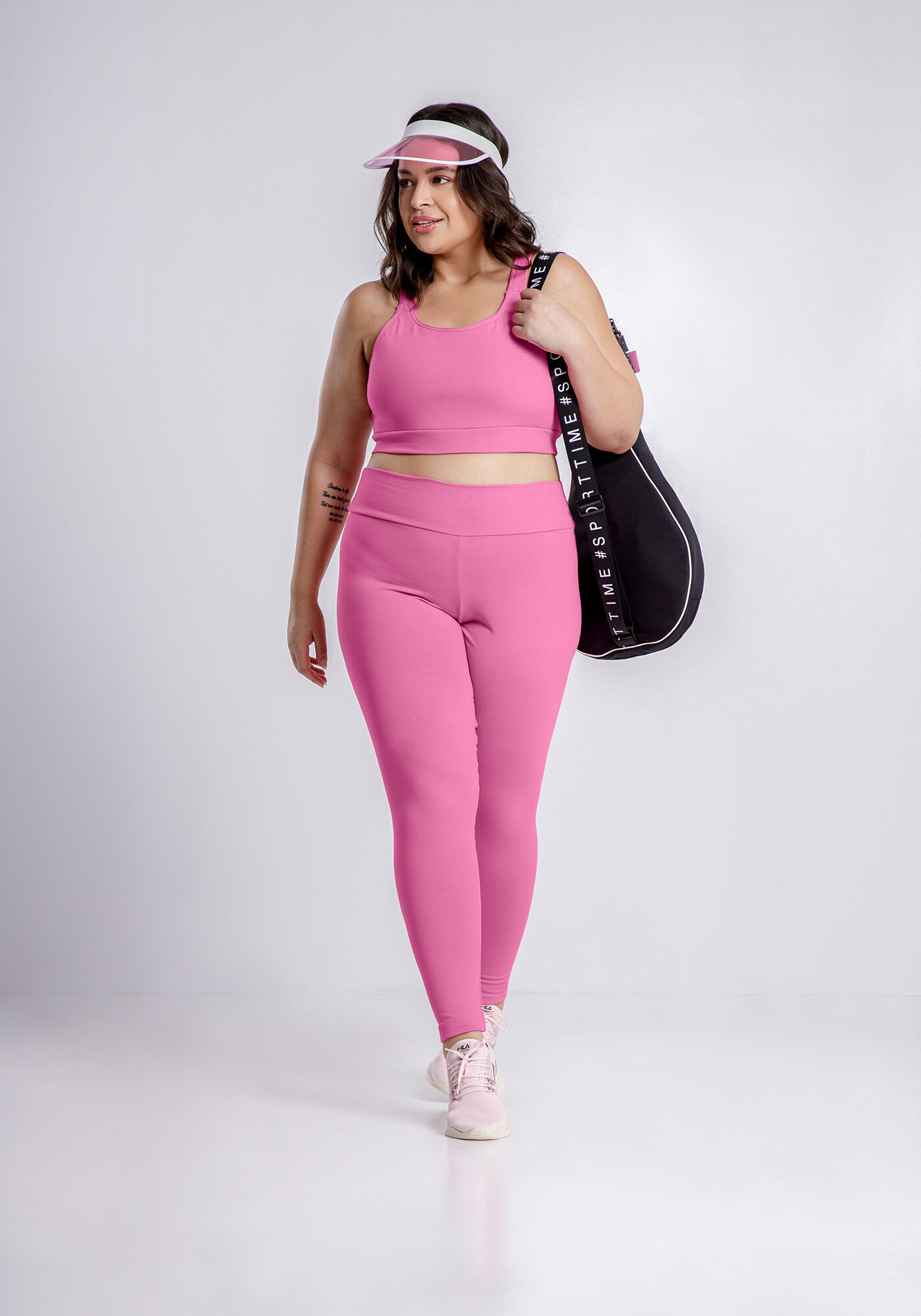 Cal&ccedil;a Legging Com Prote&ccedil;&atilde;o UV E C&oacute;s Largo Malha De Poliamida, , large.