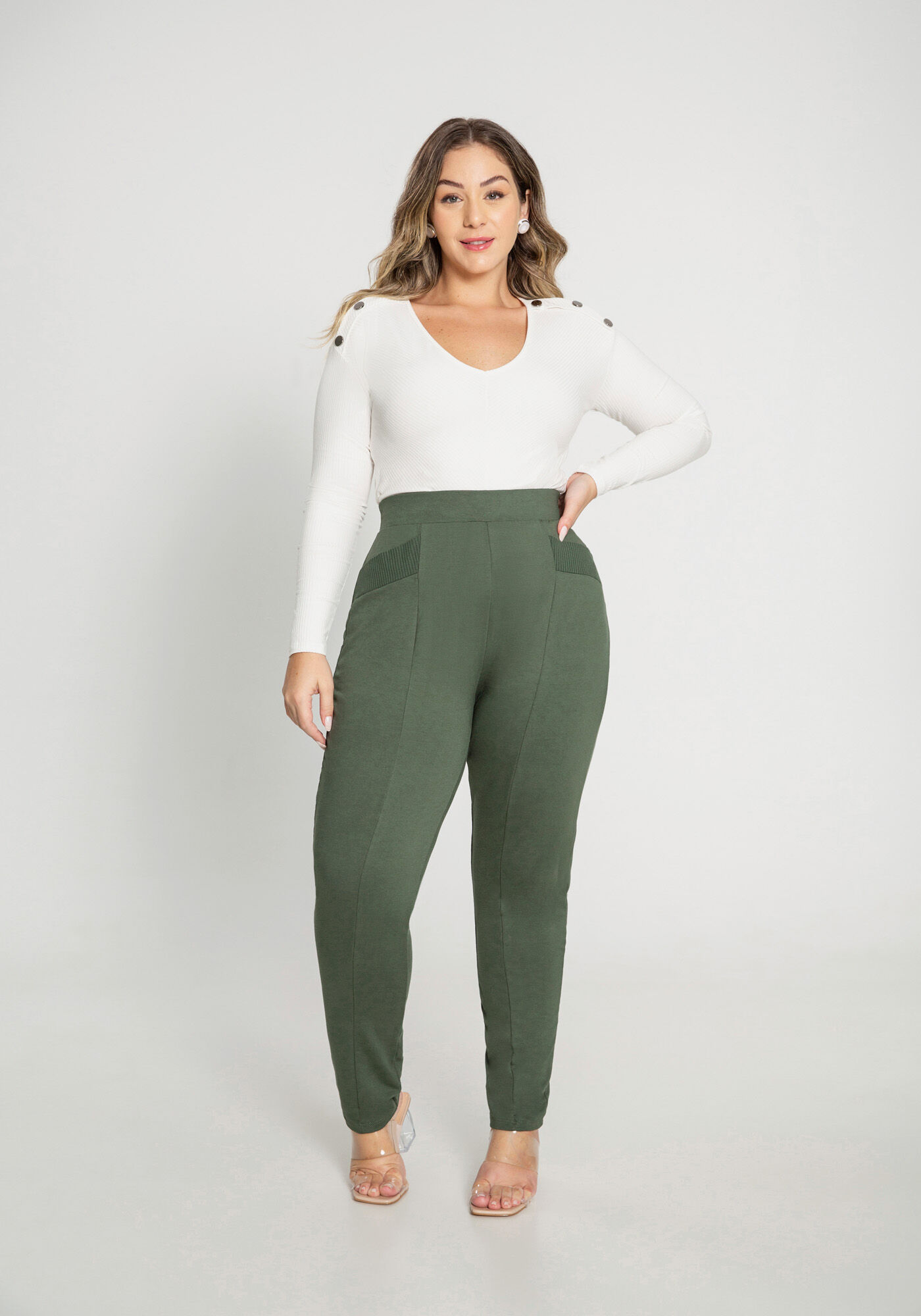 Calça de moletom plus size online
