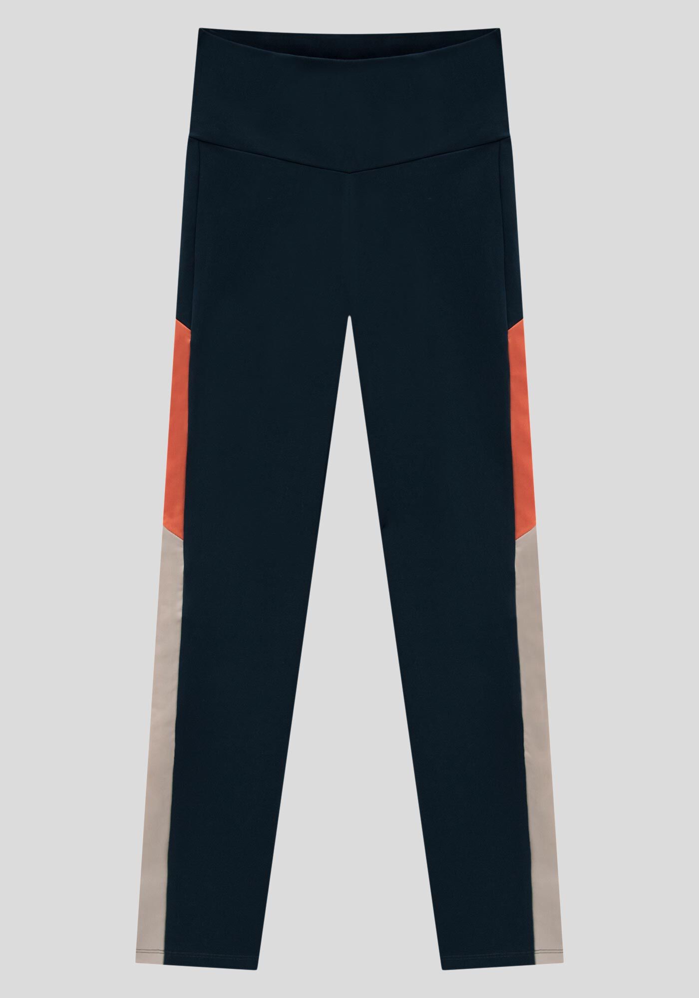 Cal&ccedil;a Legging Azul Cintura Alta com Recortes, , large.