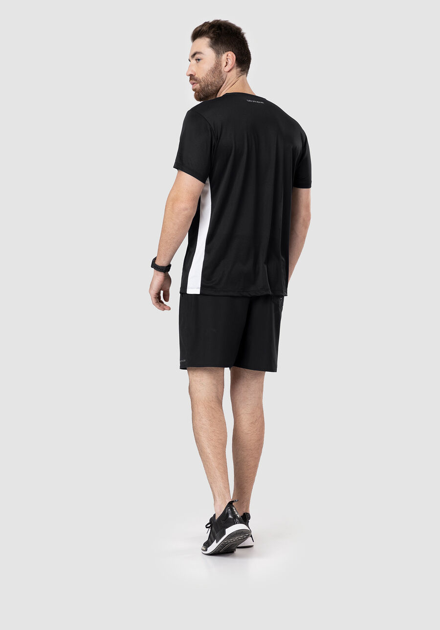 Camiseta Masculina em Malha com Recorte Lateral, . Camiseta Masculina em Malha com Recorte Lateral, , large.