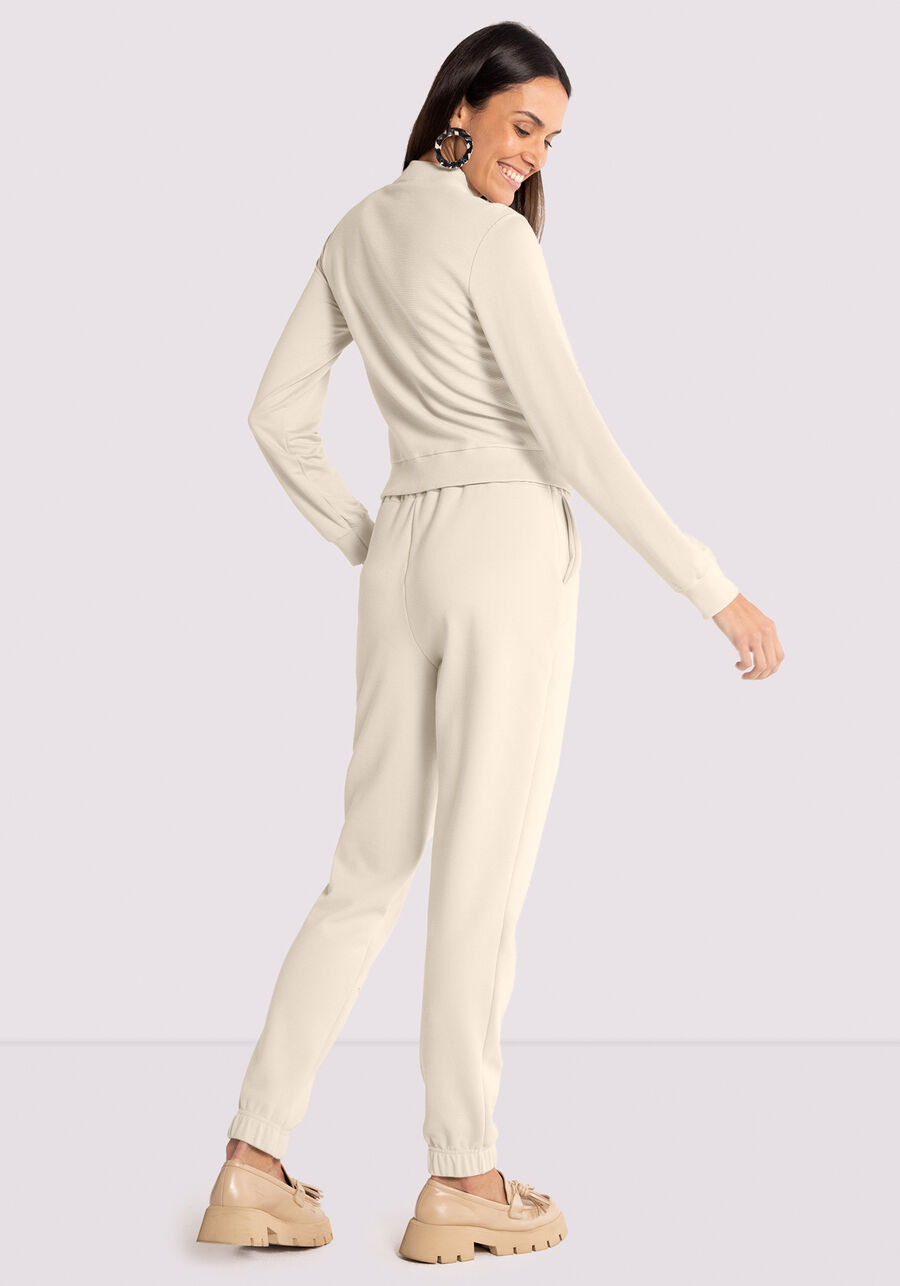 Jaqueta Bomber em Moletom com Bolsos, . Jaqueta Bomber em Moletom com Bolsos, , large.