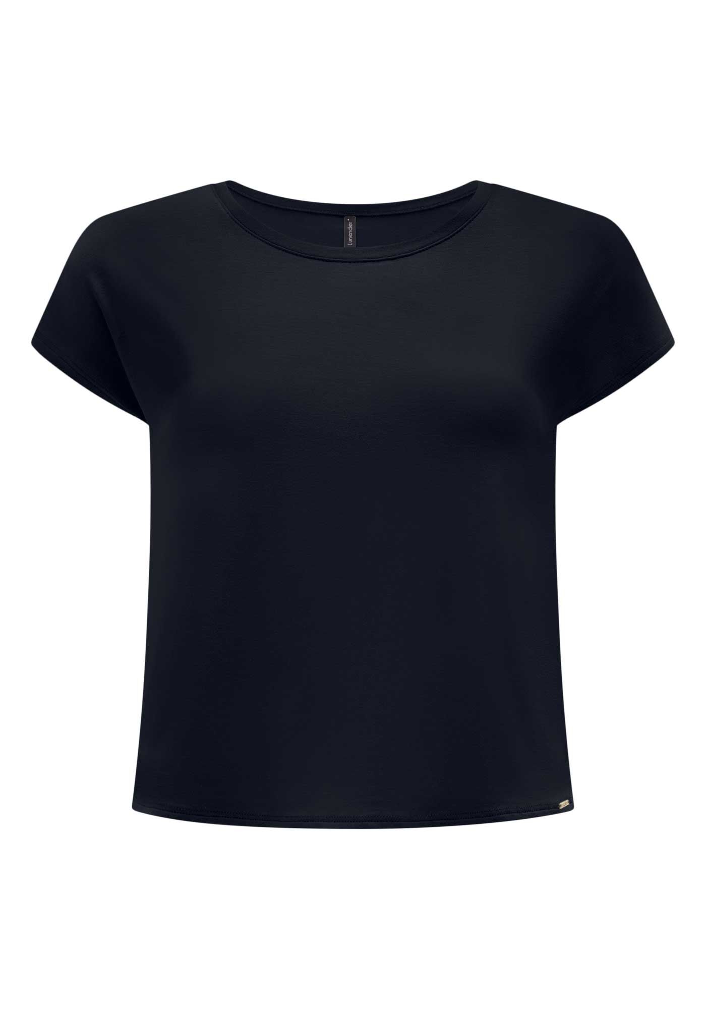 Blusa Lisa B&aacute;sica Em Malha De Viscose Com Elastano, , large.