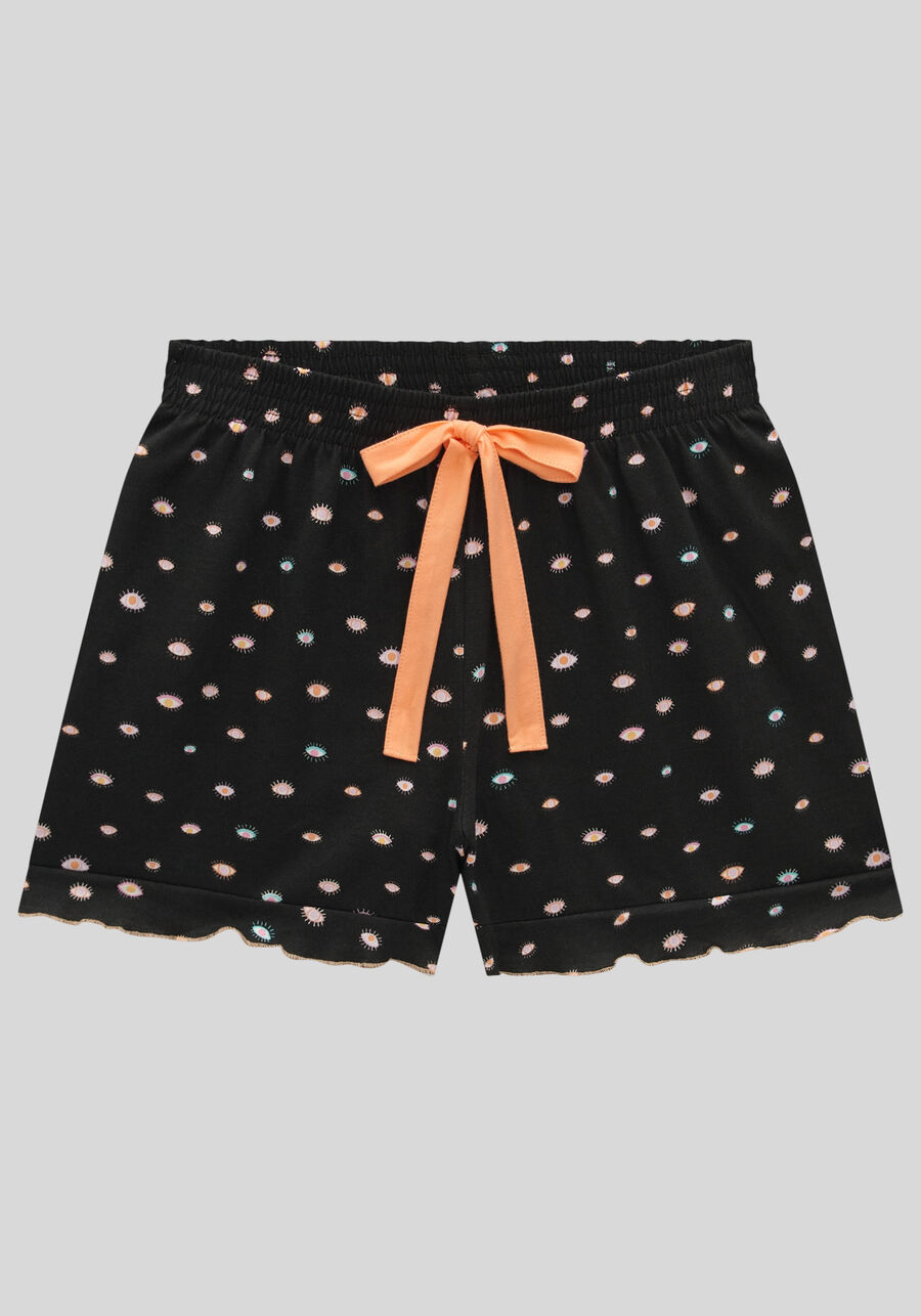 Pijama Curto em Malha Estampado, . Pijama Curto em Malha Estampado, , large.