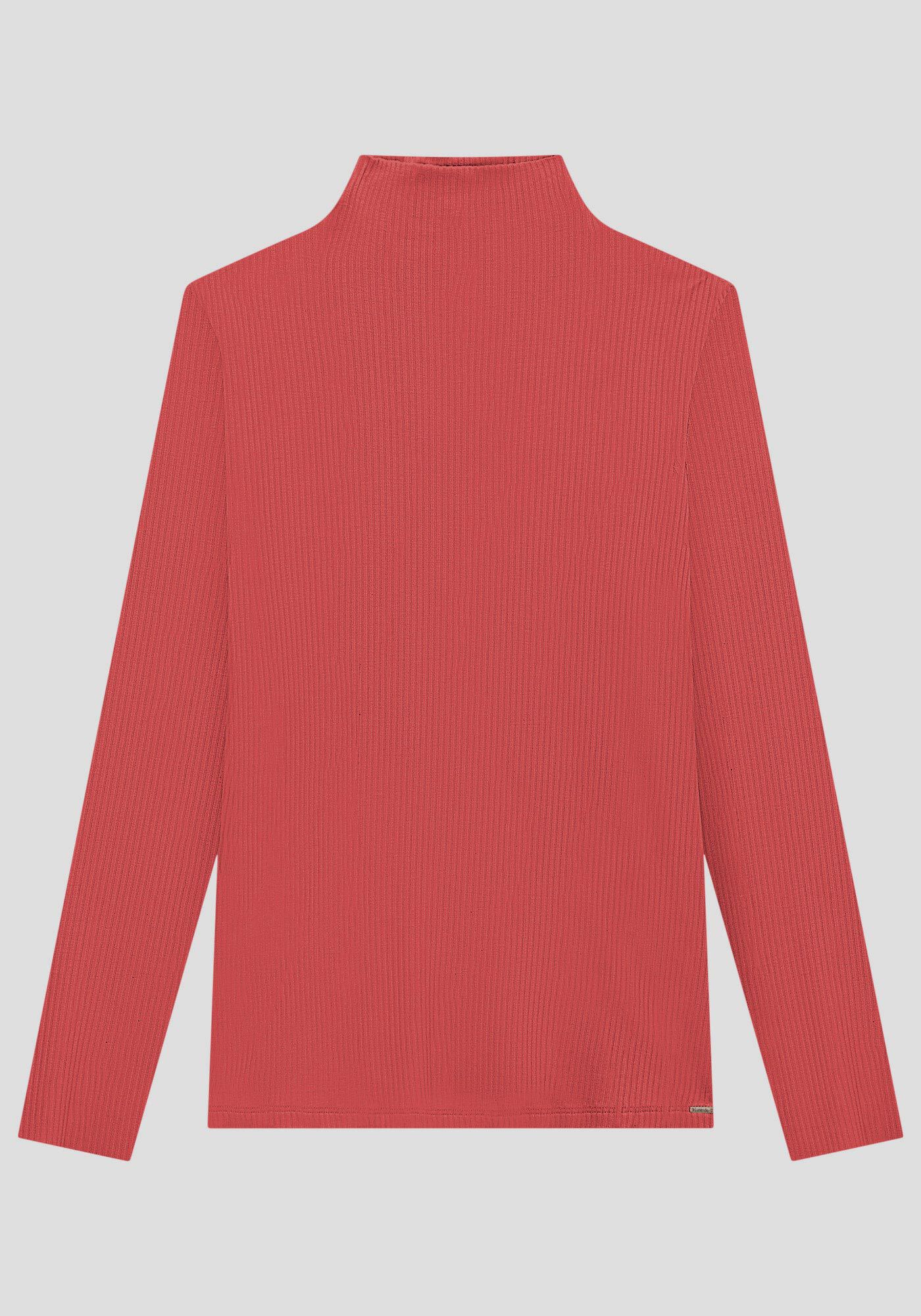 Blusa Plus Size em Viscose com Gola Alta, , large.