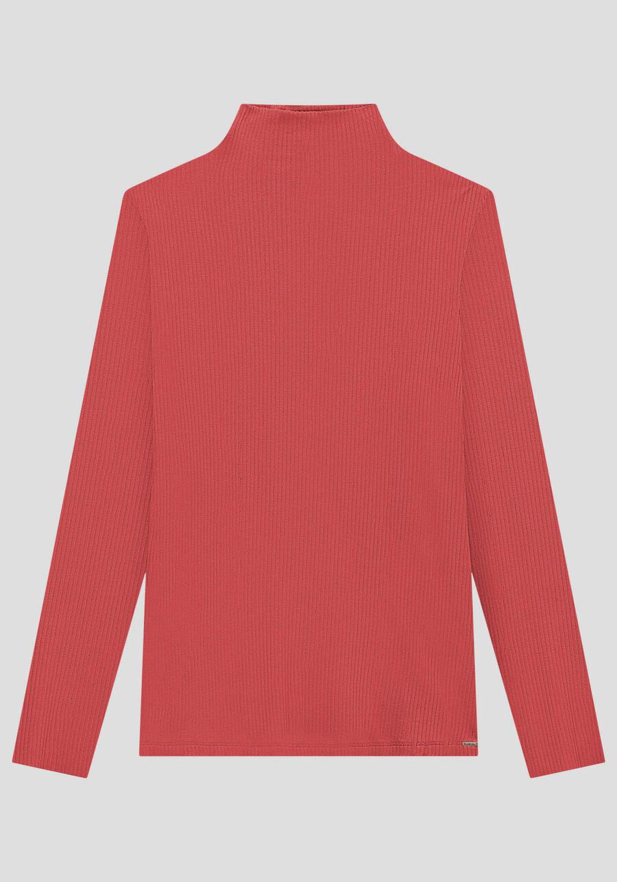 Blusa Plus Size em Viscose com Gola Alta, . Blusa Plus Size em Viscose com Gola Alta, , large.