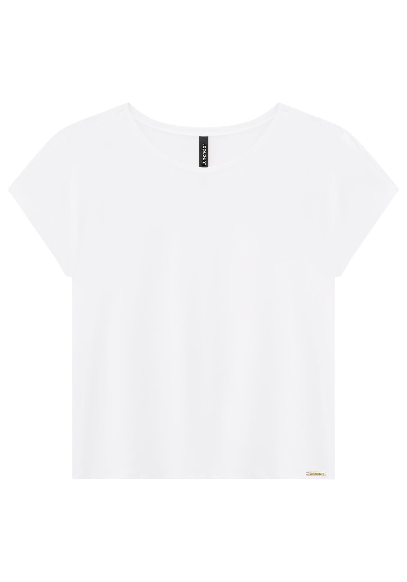 Blusa Lisa B&aacute;sica Em Malha De Viscose Com Elastano, , large.