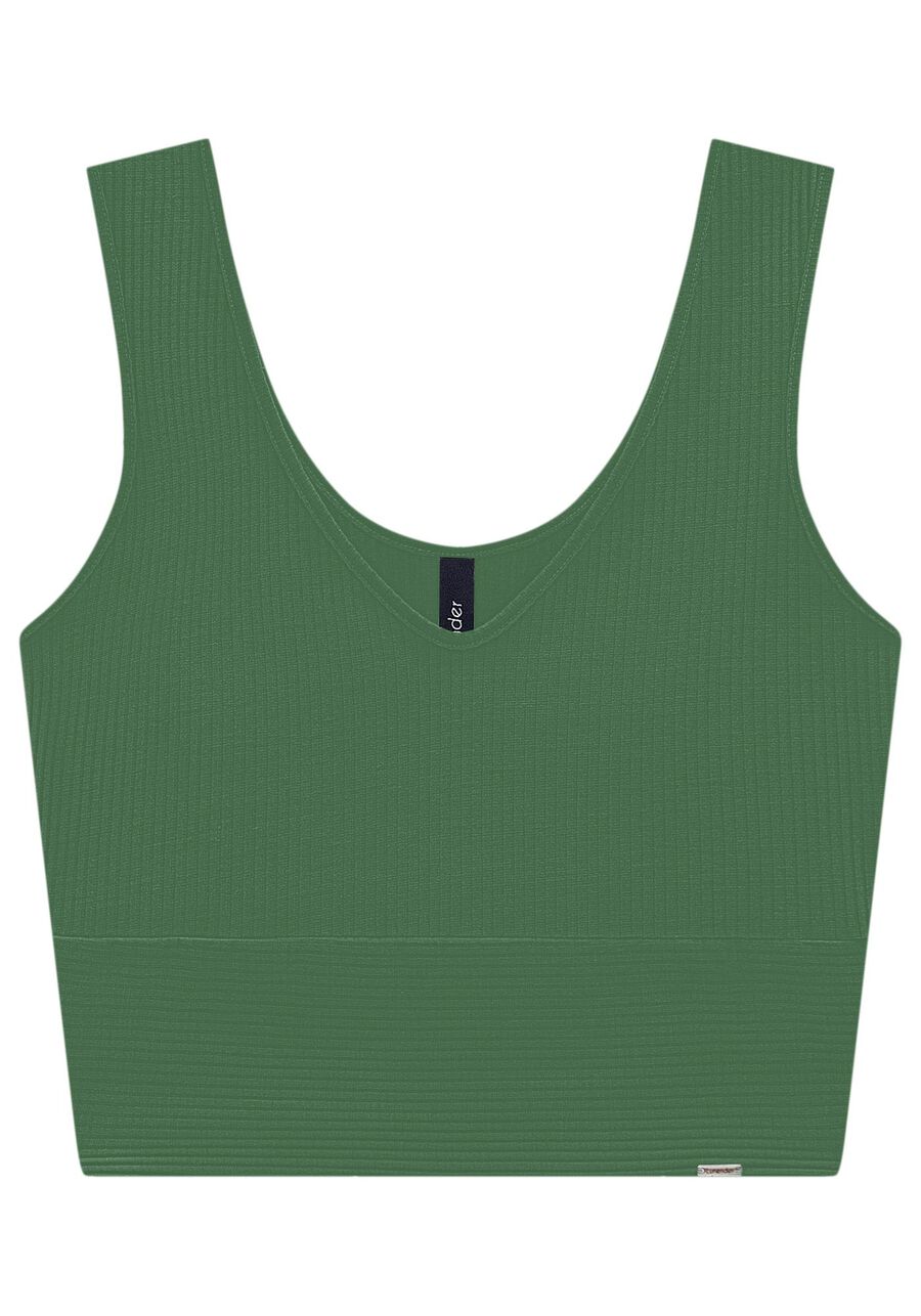 Blusa Cropped De Alças Com Decote V Em Malha Canelada, . Blusa Cropped De Alças Com Decote V Em Malha Canelada, , large.