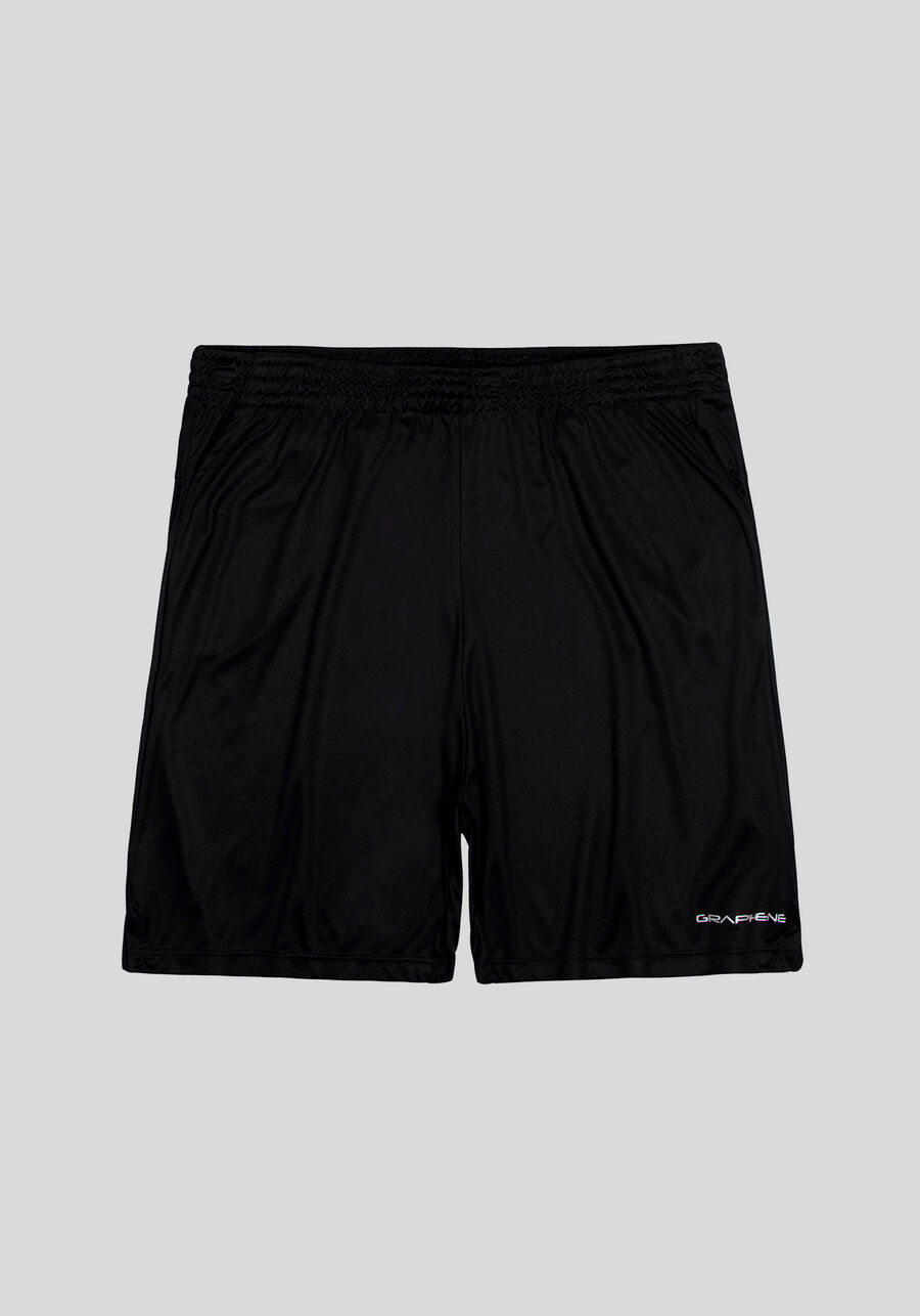 Bermuda Lisa Básica Masculina Com Bolsos Funcionais, PRETO REATIVO. Bermuda Lisa Básica Masculina Com Bolsos Funcionais, PRETO REATIVO, large.