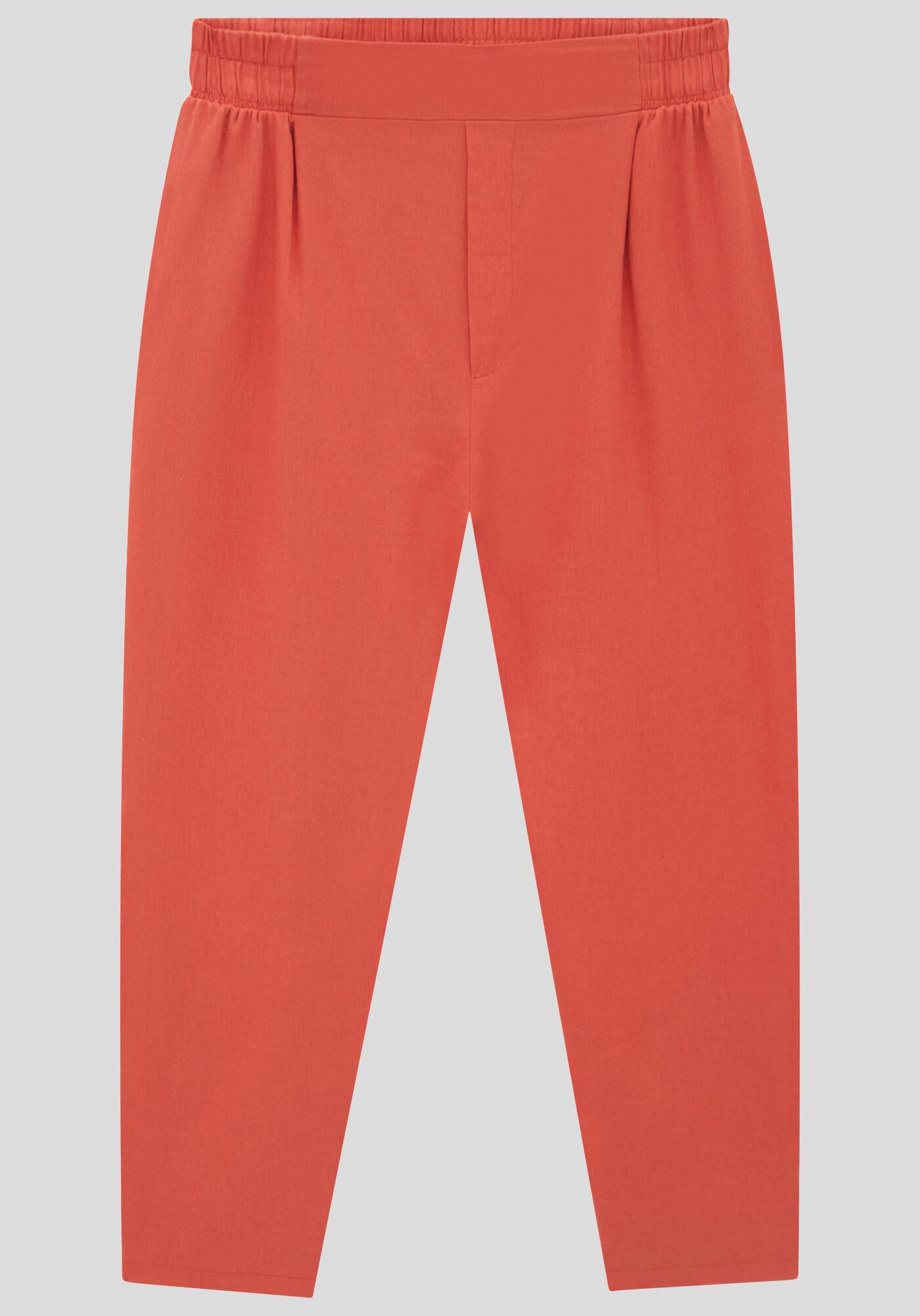 Cal&ccedil;a Plus Size Slim em Linho com Bolsos, , large.