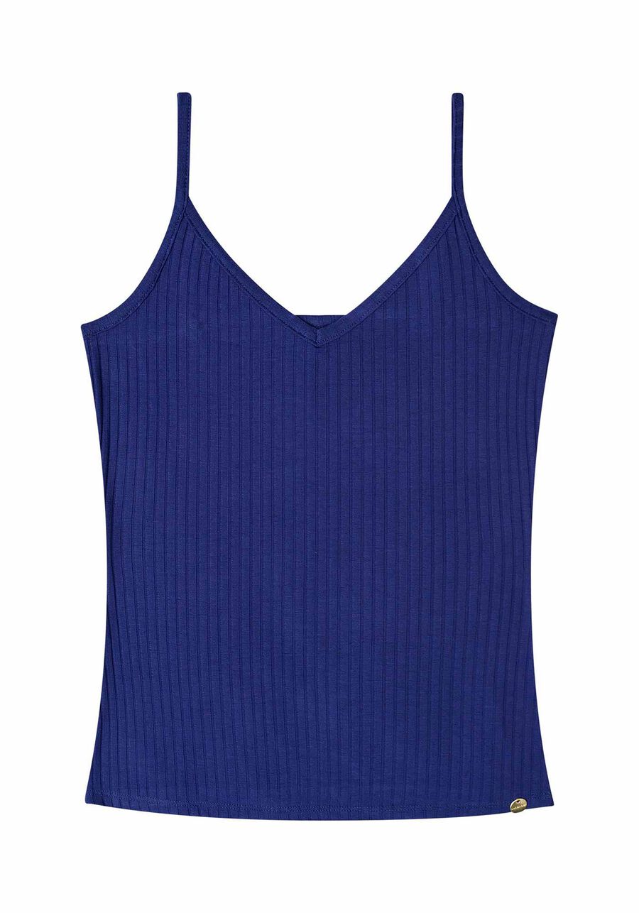 Blusa Regata Básica De Alças Finas Em Malha Canelada, . Blusa Regata Básica De Alças Finas Em Malha Canelada, , large.