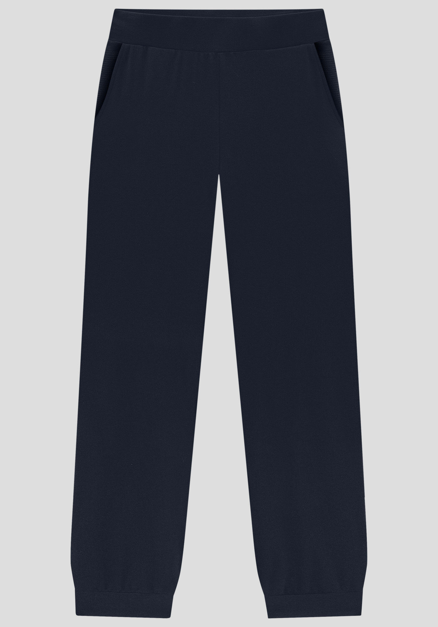 Cal&ccedil;a Jogger Plus Size em Moletom com Bolsos, MARINHO IMPERIO, large.