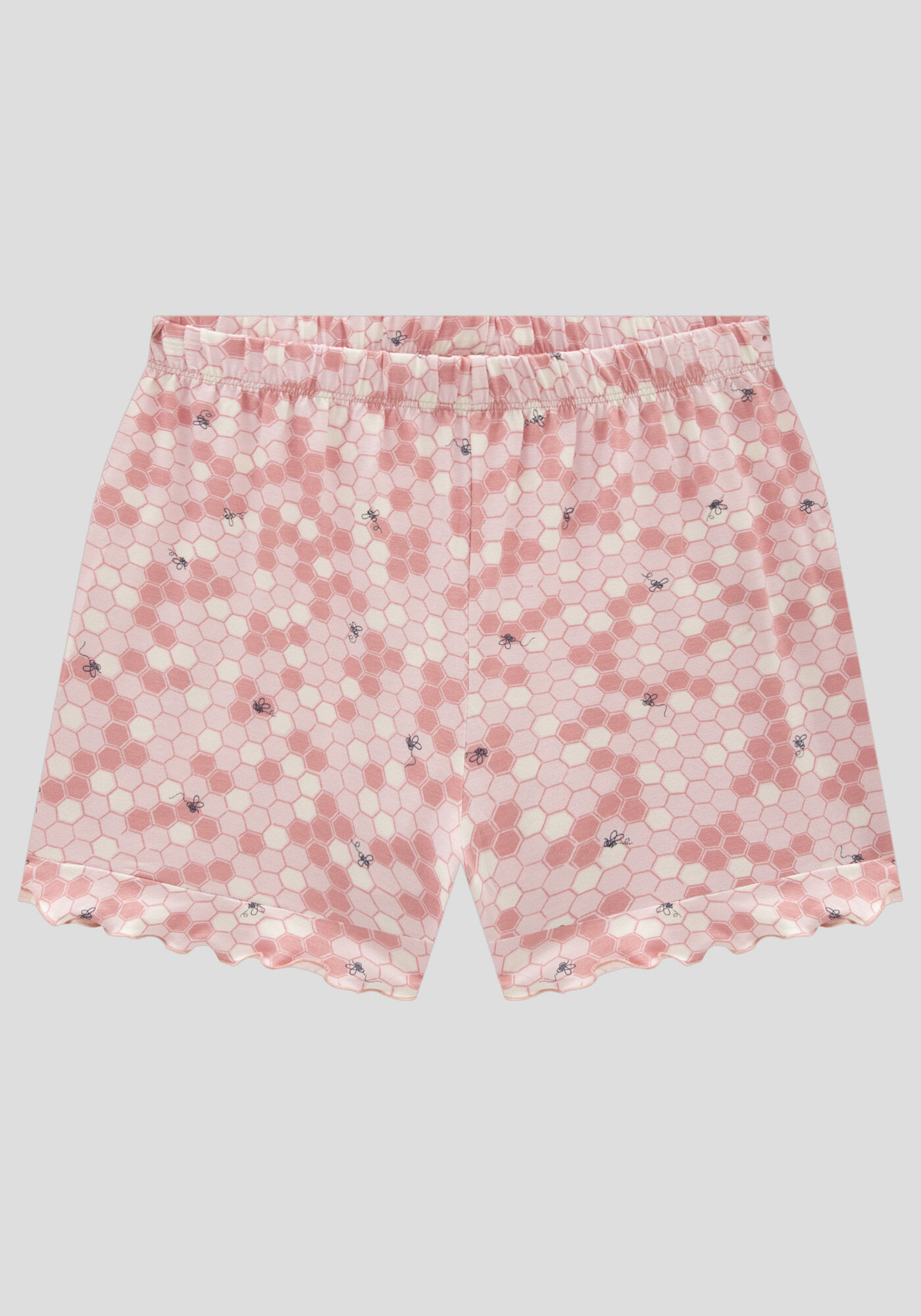 Pijama Curto em Viscose com Babados, , large.