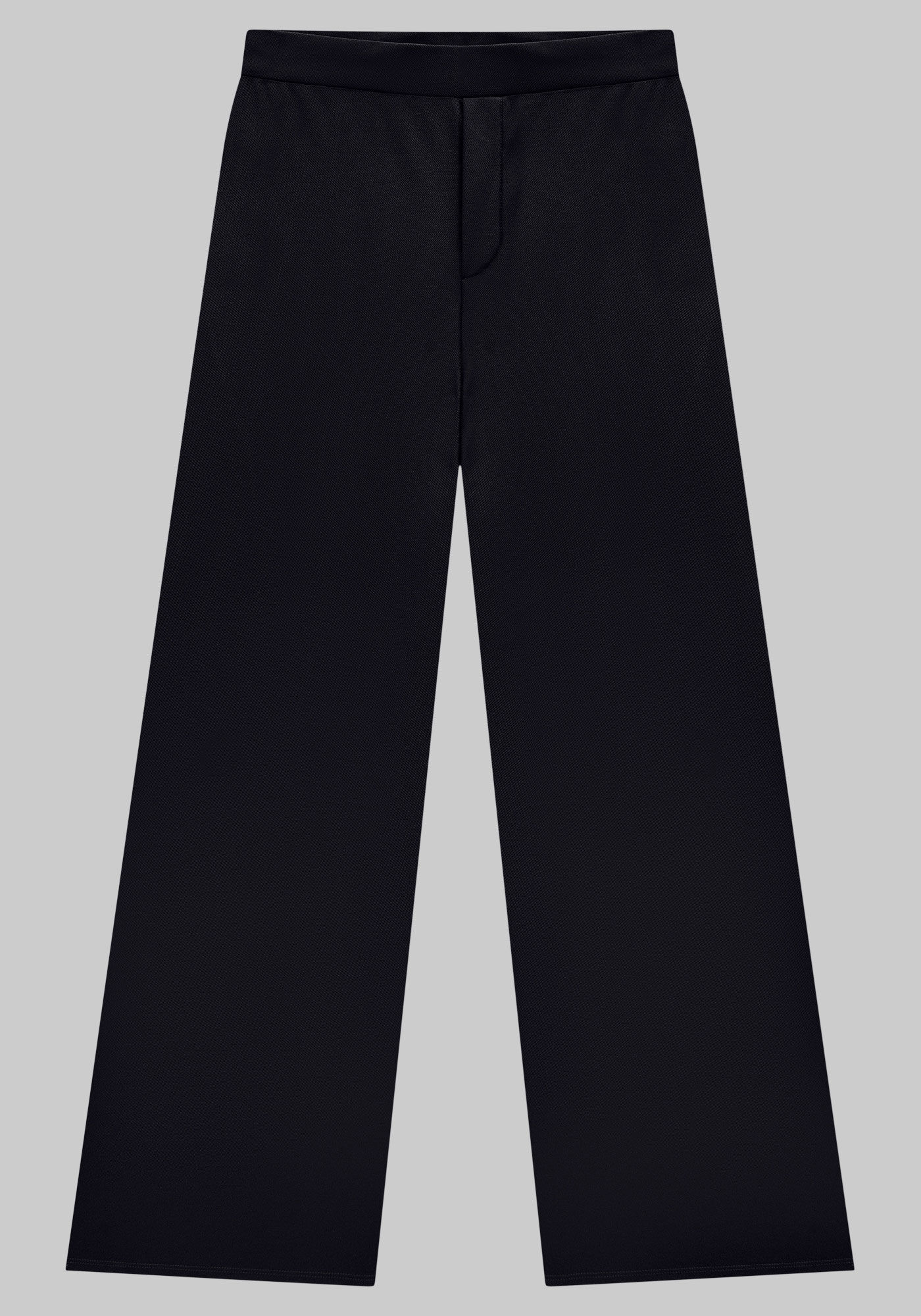 Cal&ccedil;a Pantalona Plus Size em Malha Alfaiataria, PRETO REATIVO, large.