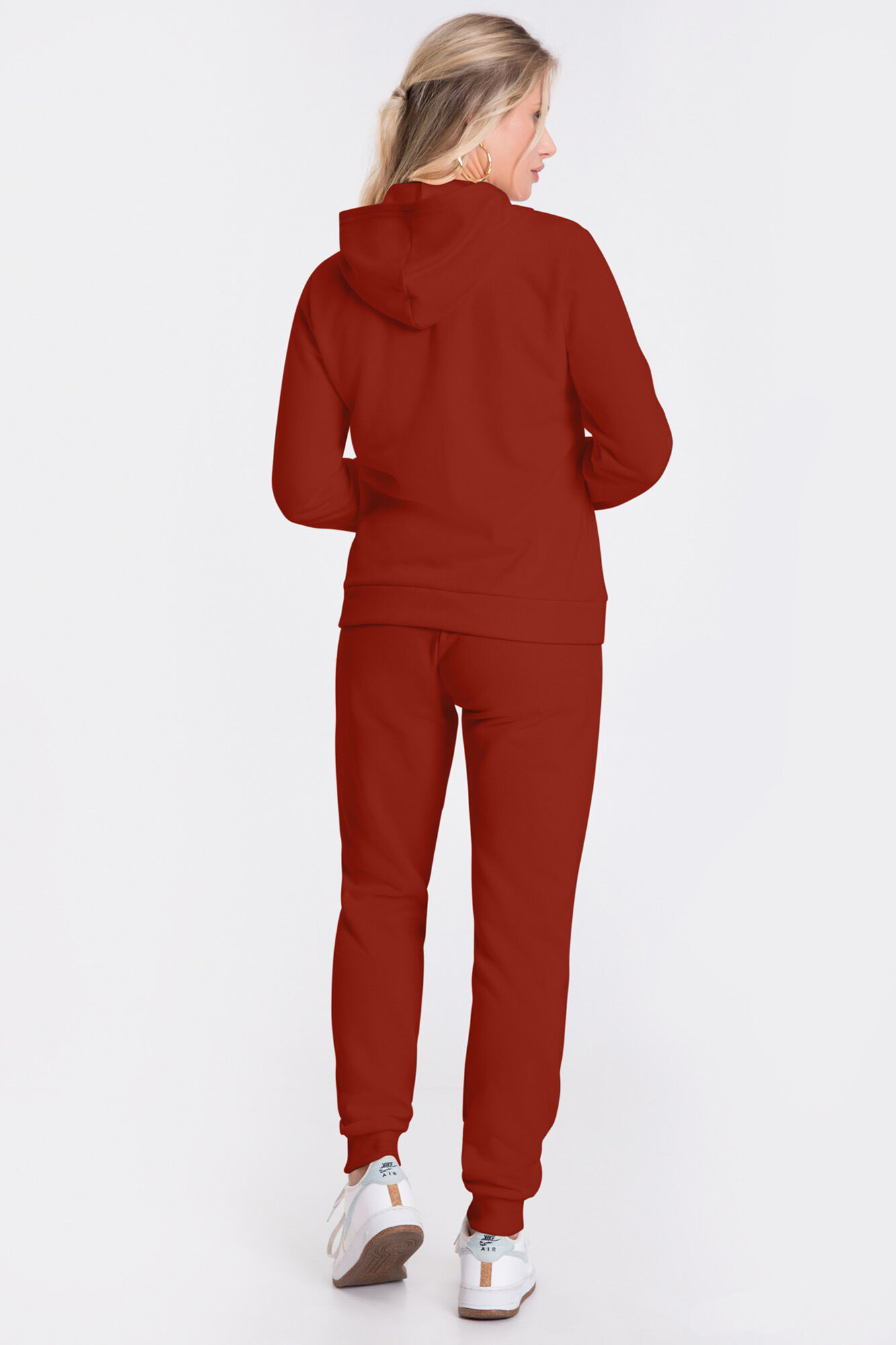 Cal&ccedil;a Jogging Com Cadar&ccedil;o Em Malha De Moletom Felpado, , large.